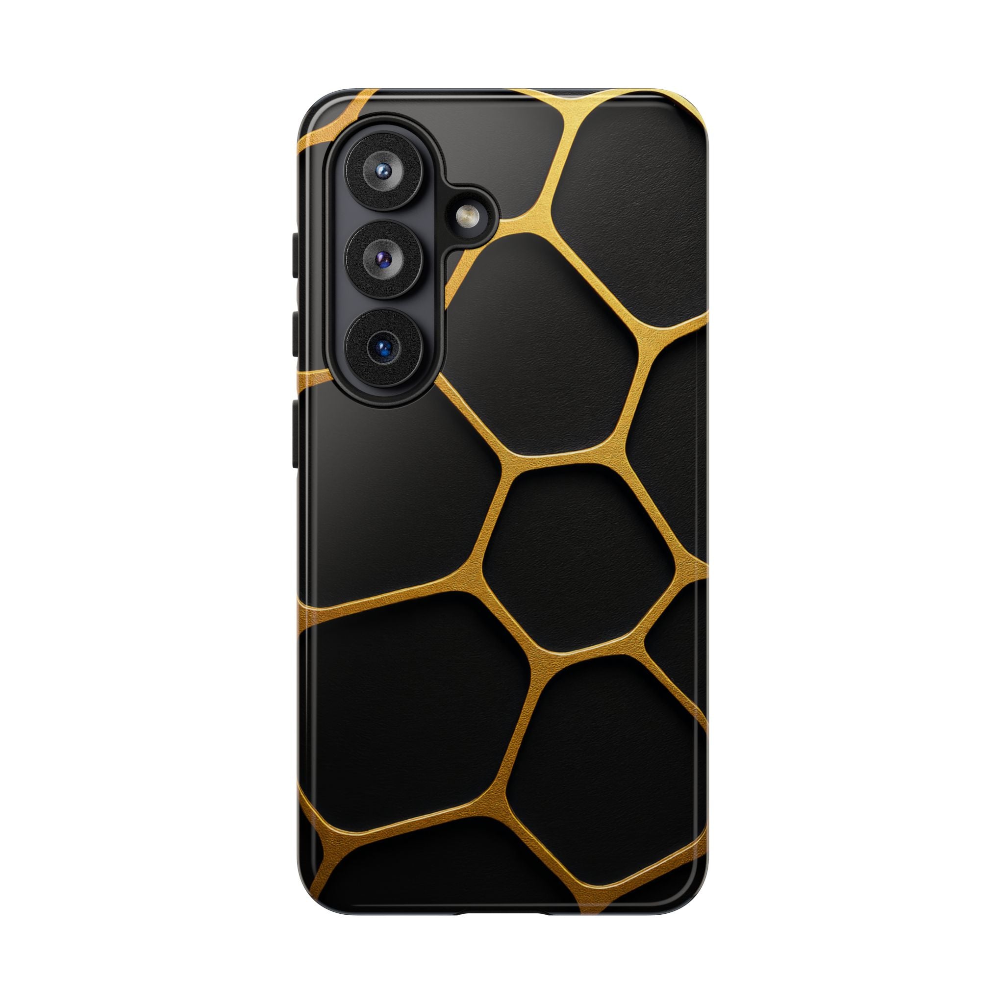 Golden Cellscape Tough Phone Case – Black & Gold