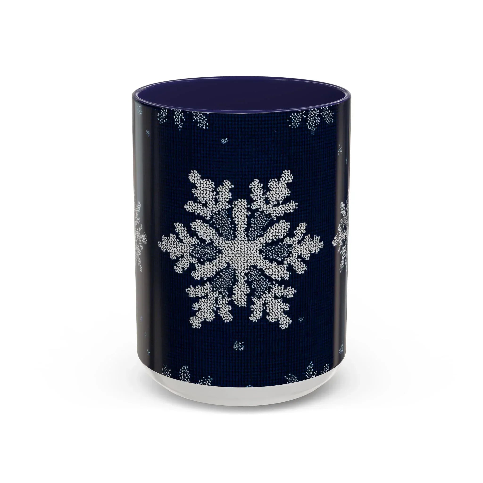 Snowflake Mug - Accent Coffee Mug (11, 15oz) - KARARMDESIGN