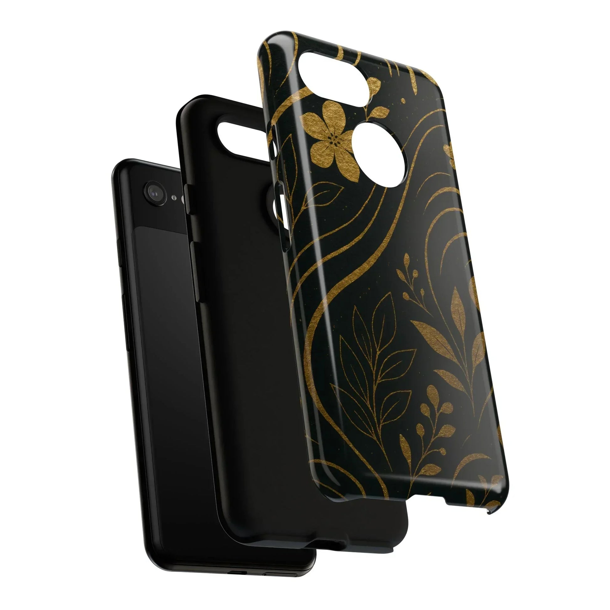 Foil Frenzy Abstract Gold Pattern Phone Case for Samsung Galaxy and Google Pixel - KarArmDesign