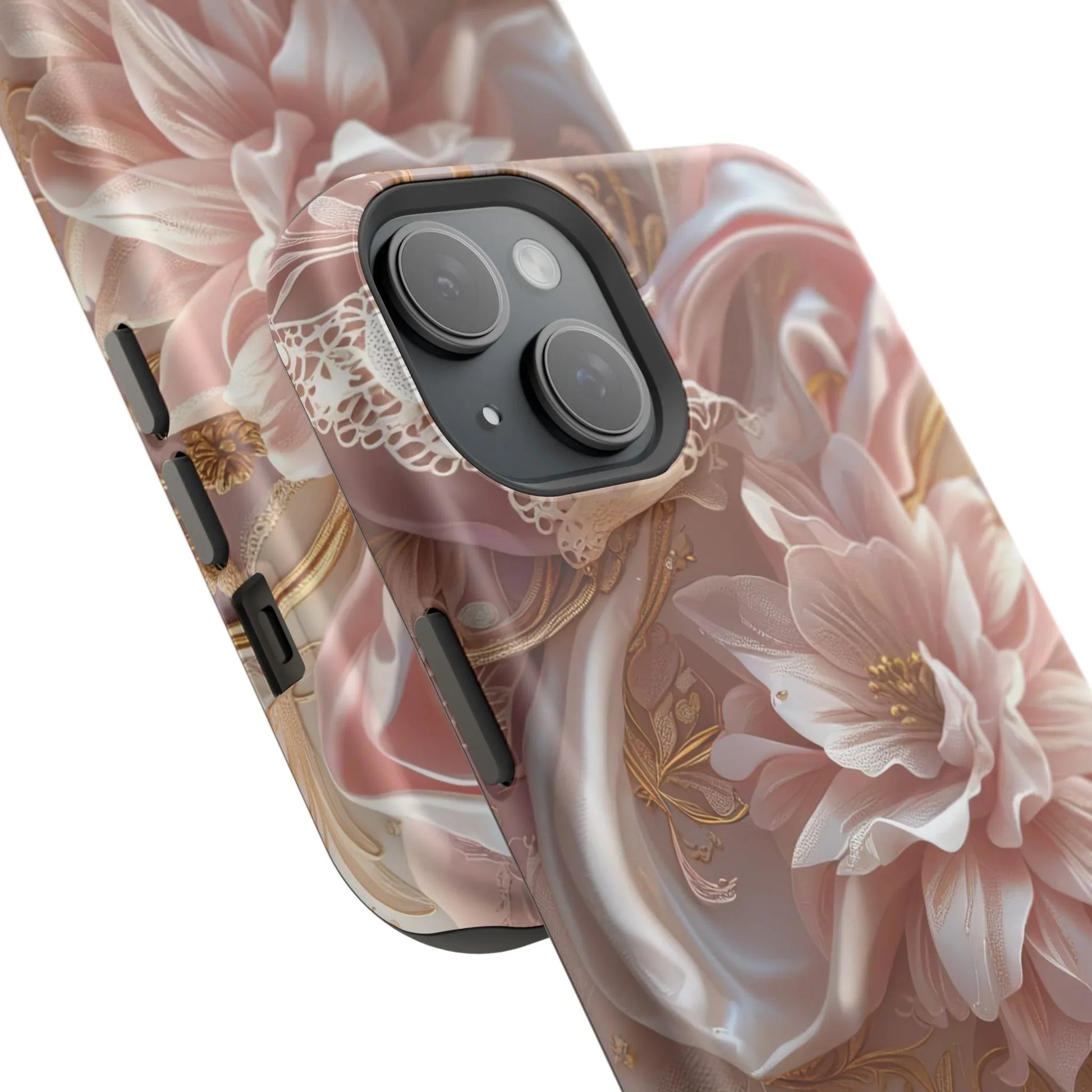 Elegant Floral Phone Case for iPhone 11-17 and Samsung Galaxy S21-S22 - KARARMDESIGN