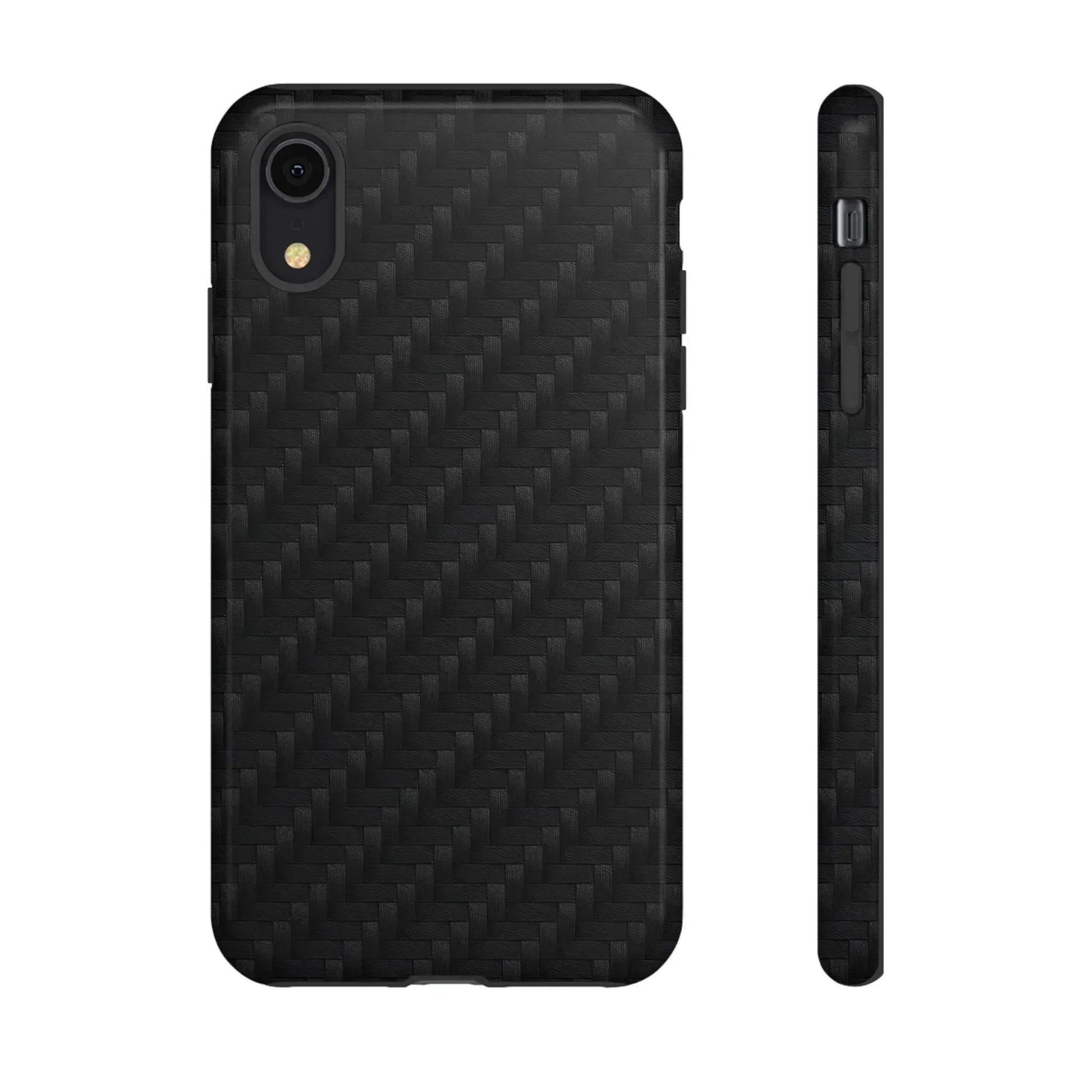 Black Carbon Phone Case for iPhone 8-16 and Google Pixel up to 9 - KARARMDESIGN