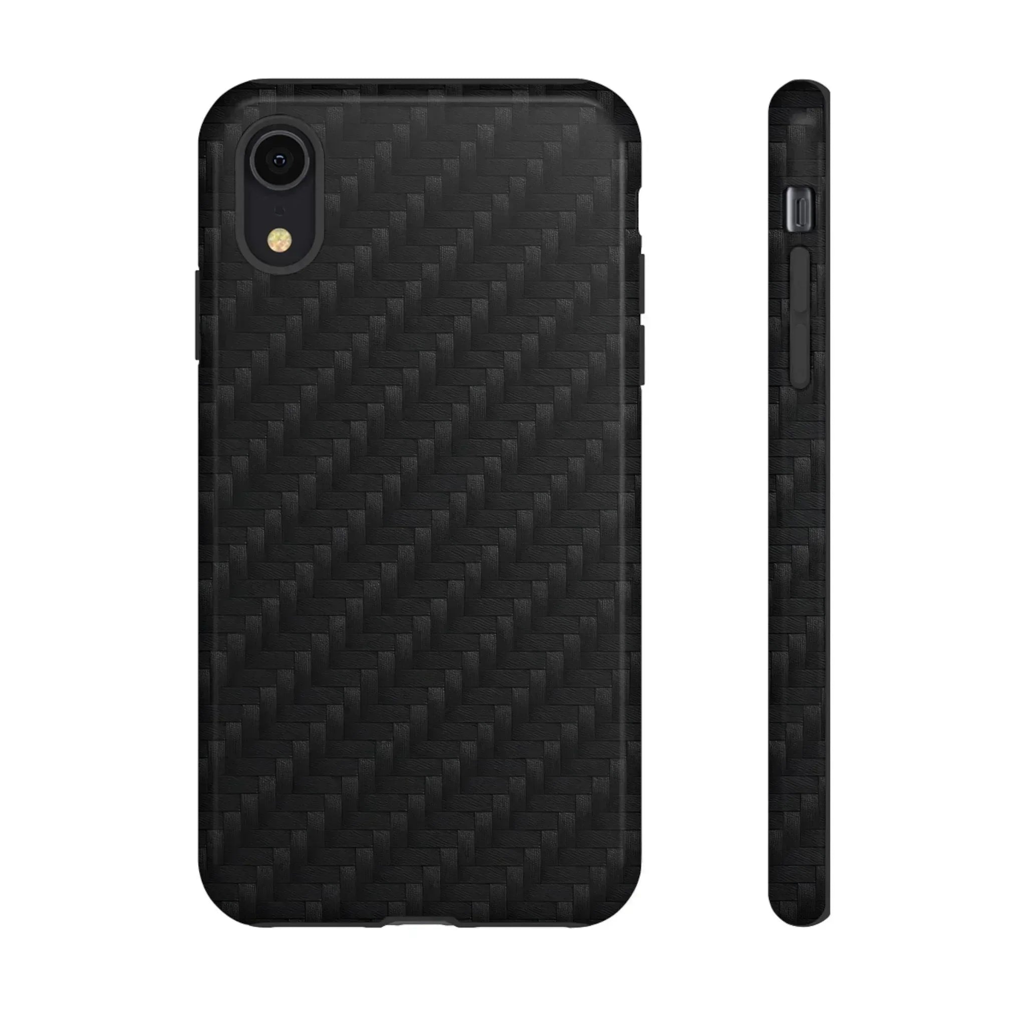 Black Carbon Phone Case for iPhone 8-16 and Google Pixel up to 9 - KARARMDESIGN
