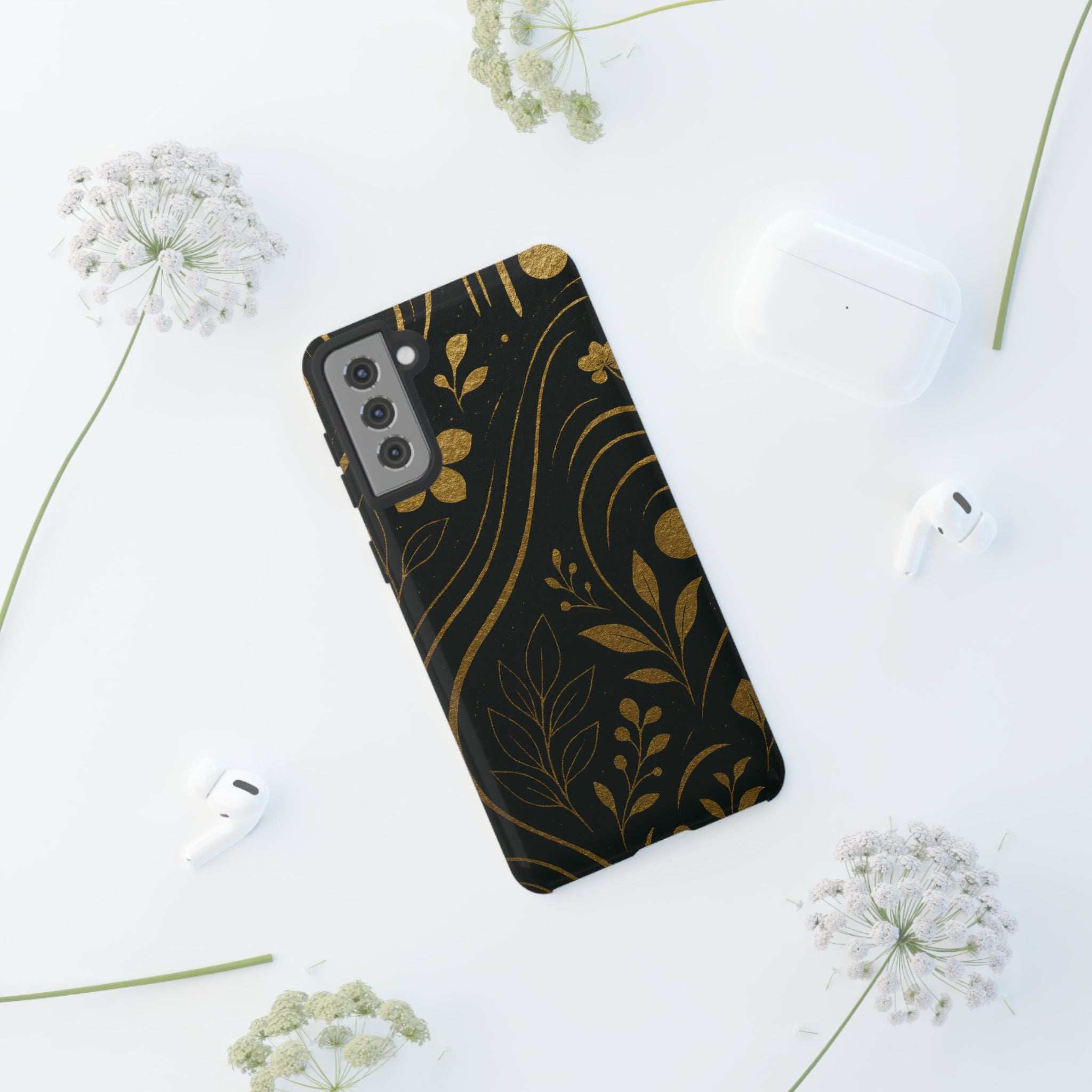 Gold Pattern Tough Phone Case for Samsung Galaxy & Google Pixel