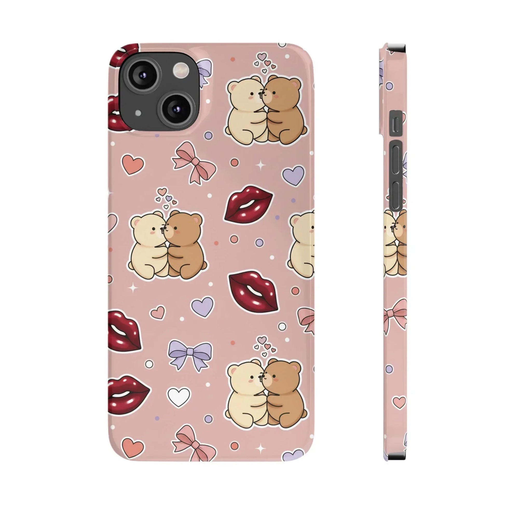 Bear Hug Bliss Phone Case for iPhone 11-17 - KARARMDESIGN
