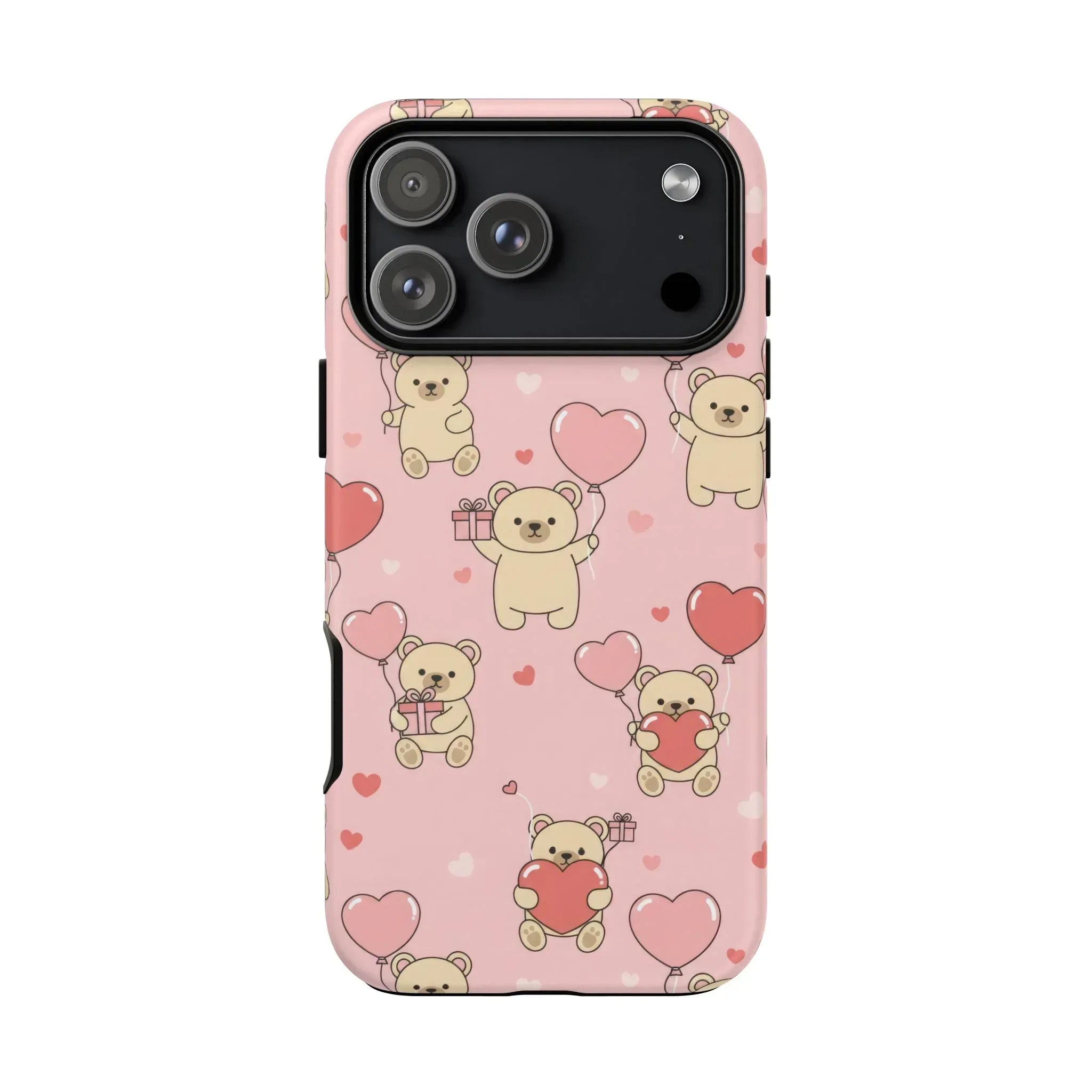 Teddy's Valentine Parade Phone Case for iPhone 11-17 and Galaxy S21-S25 - KARARMDESIGN