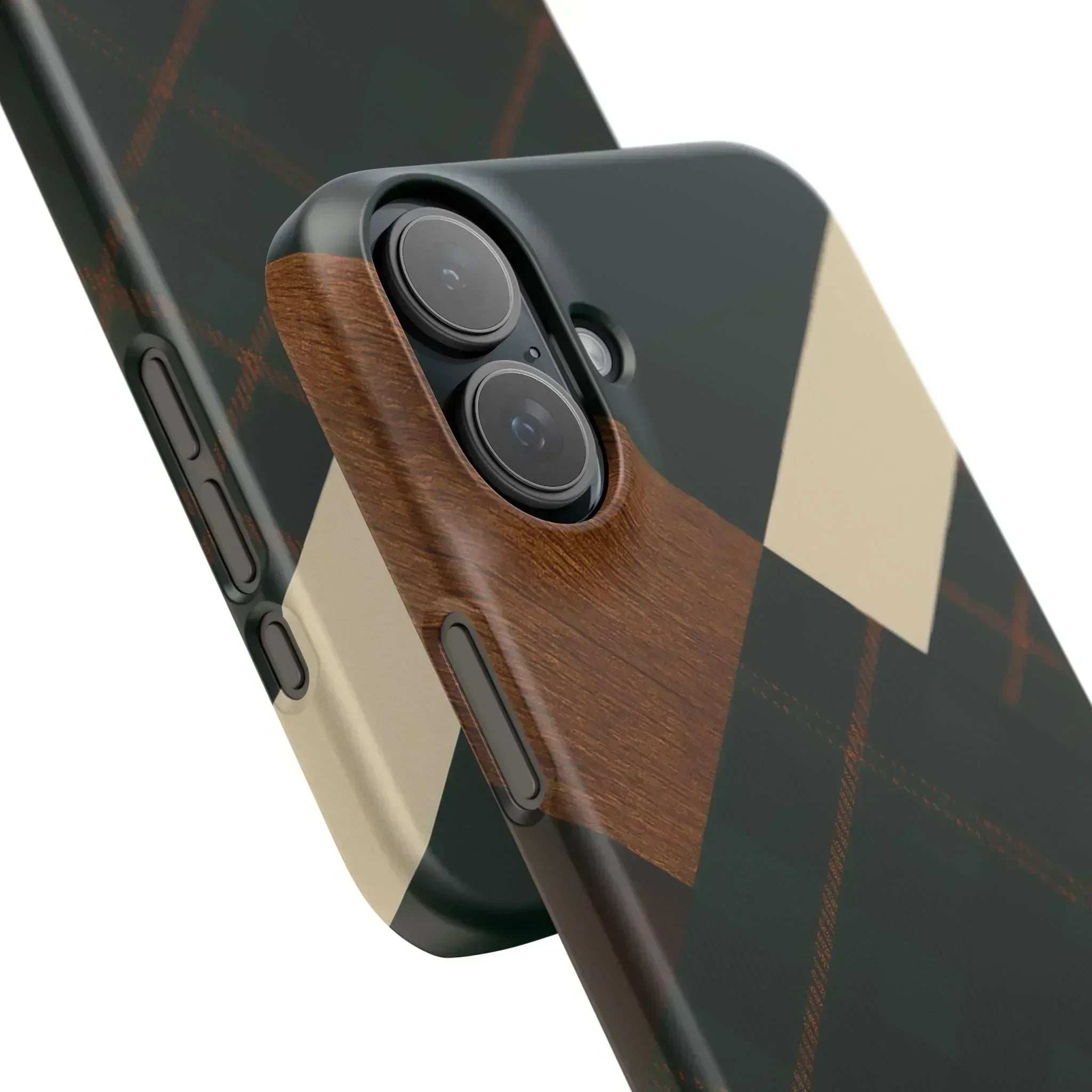 Rustic Green Phone Case for iPhone 8-16 and Galaxy S20-S24 - KARARMDESIGN