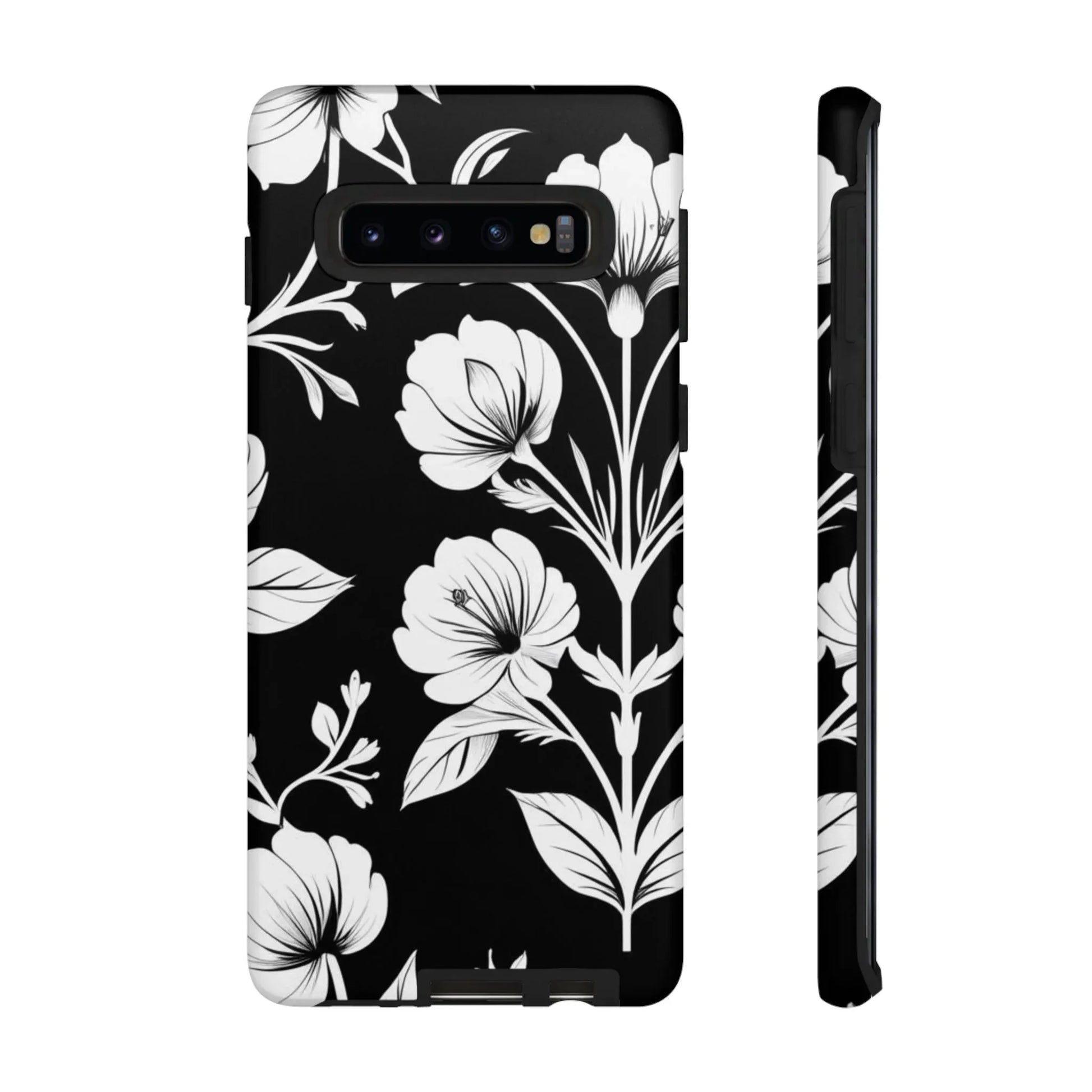 Elegant Floral Phone Case for Galaxy S20-S25 - KARARMDESIGN