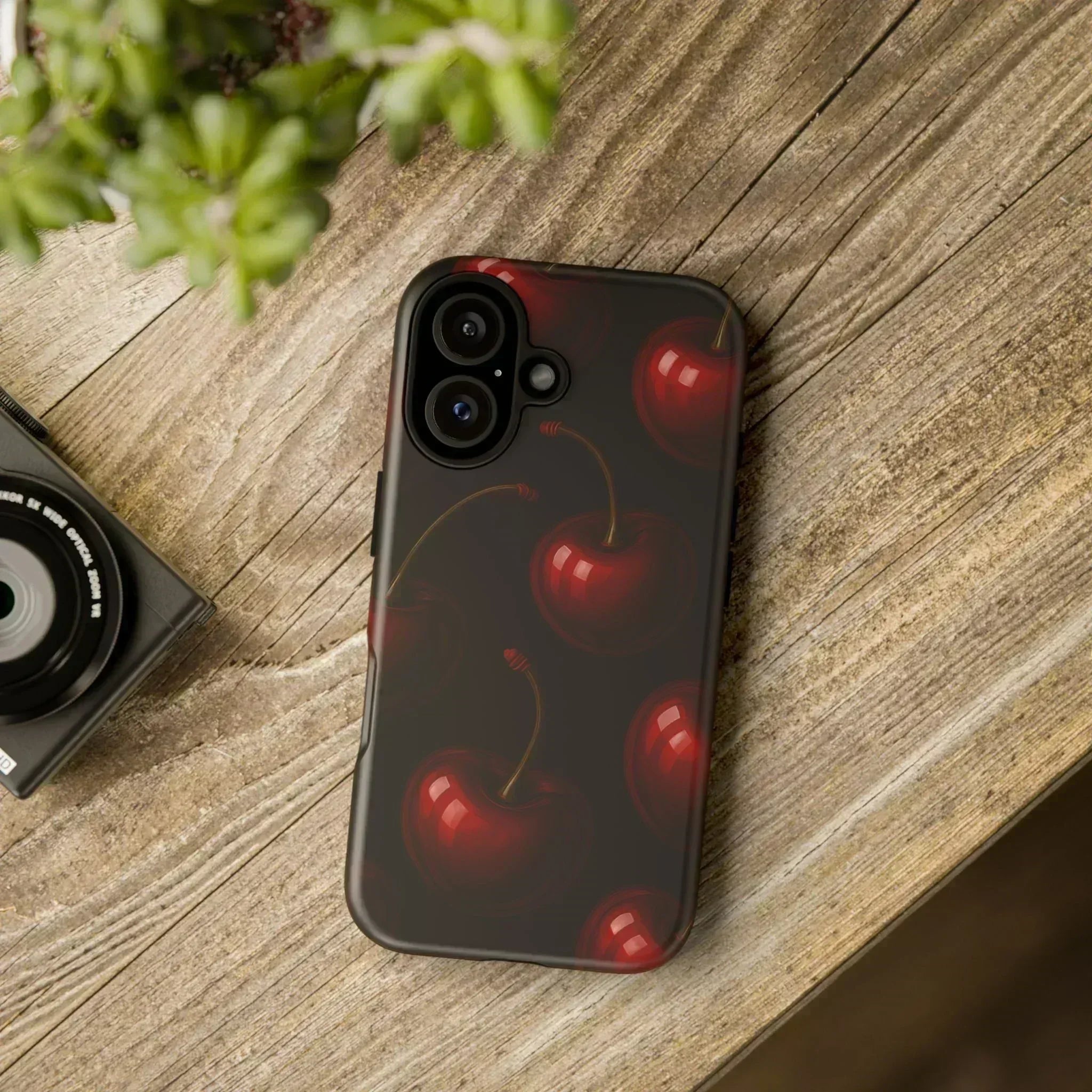 Cherry Phone Case for iPhone X-16 and Galaxy S20-S25 - KARARMDESIGN