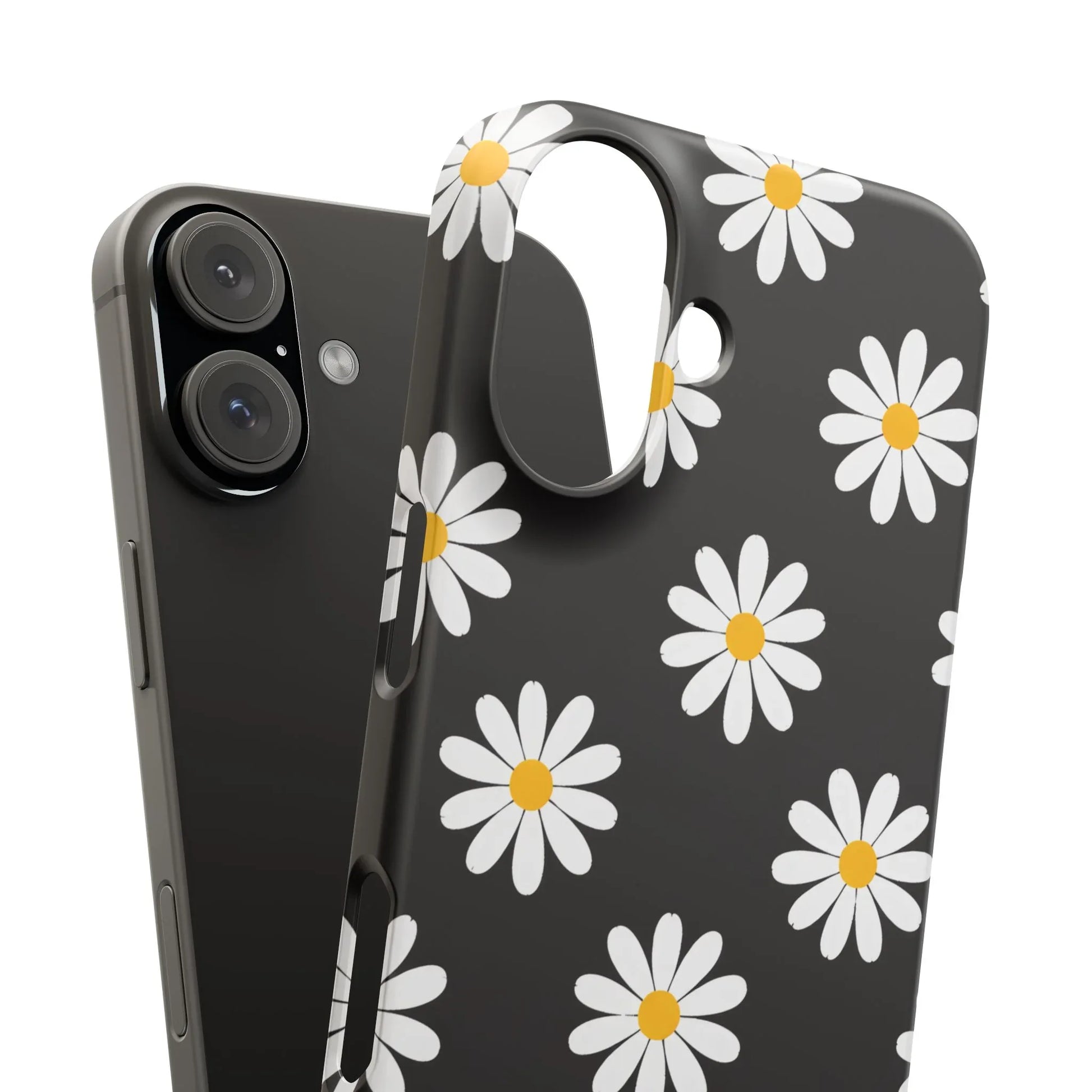 Daisy Charm Phone Case for iPhone 11-17 and Galaxy S20-S25 - KARARMDESIGN