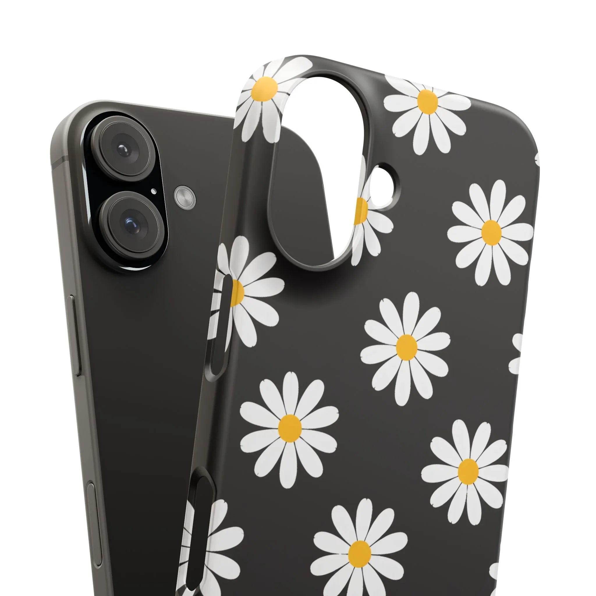 Daisy Charm Phone Case for iPhone 11-17 and Galaxy S20-S25 - KARARMDESIGN