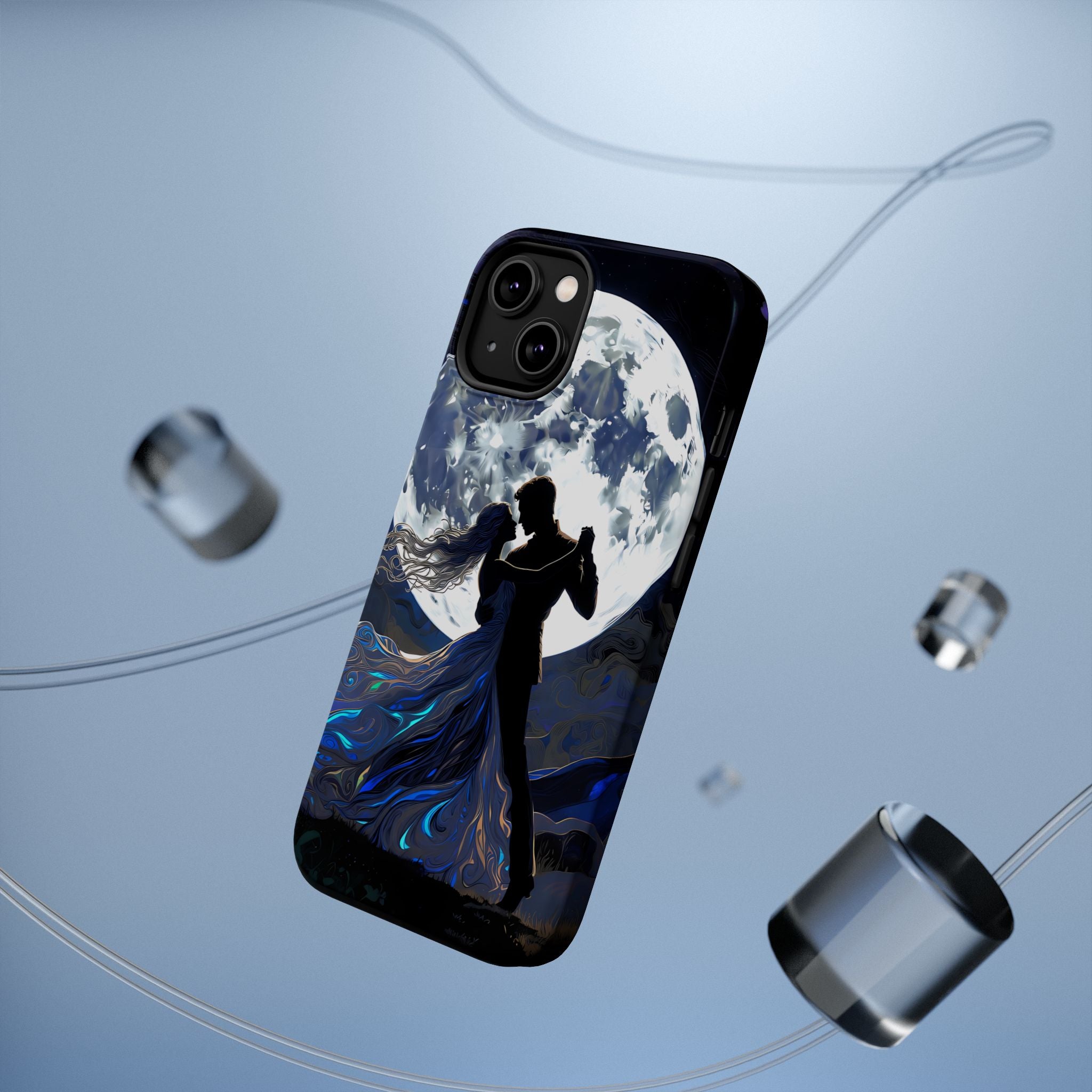 Romantic Moonlight Dance Magnetic Phone Case – iPhone 15–17 & Samsung Galaxy S26