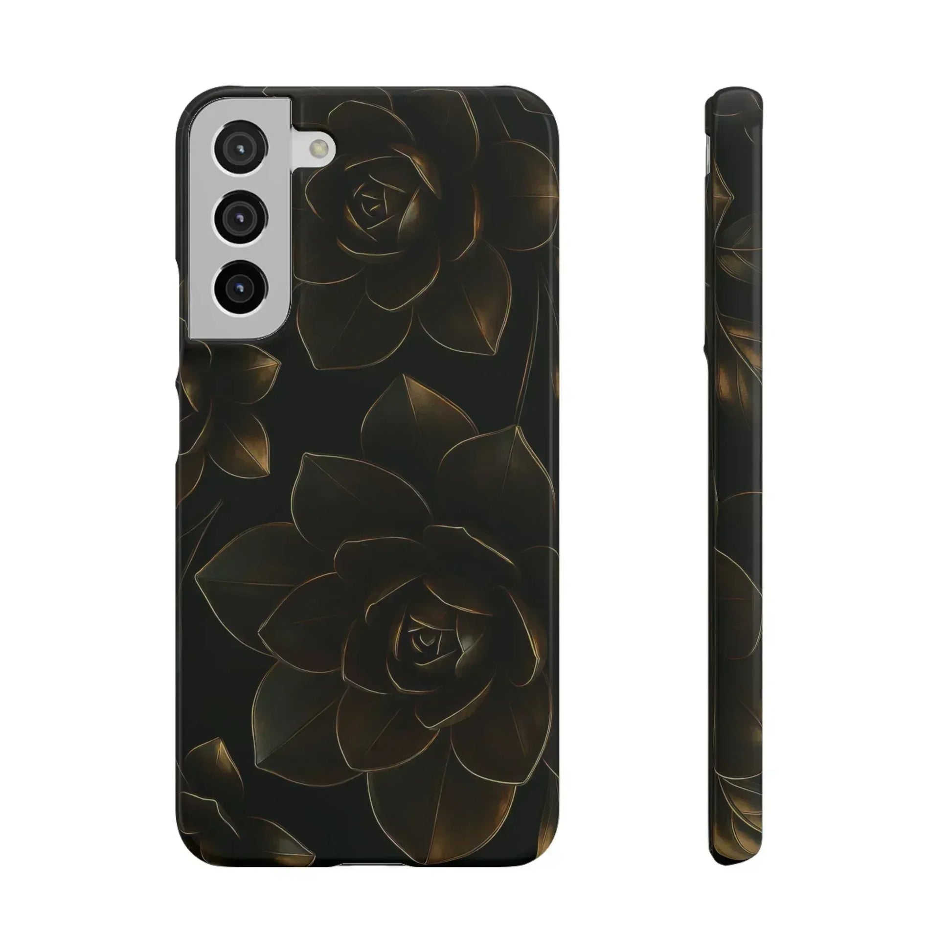 Metal Flower Phone Case for iPhone 8-16 and Galaxy S20-S24 - KARARMDESIGN