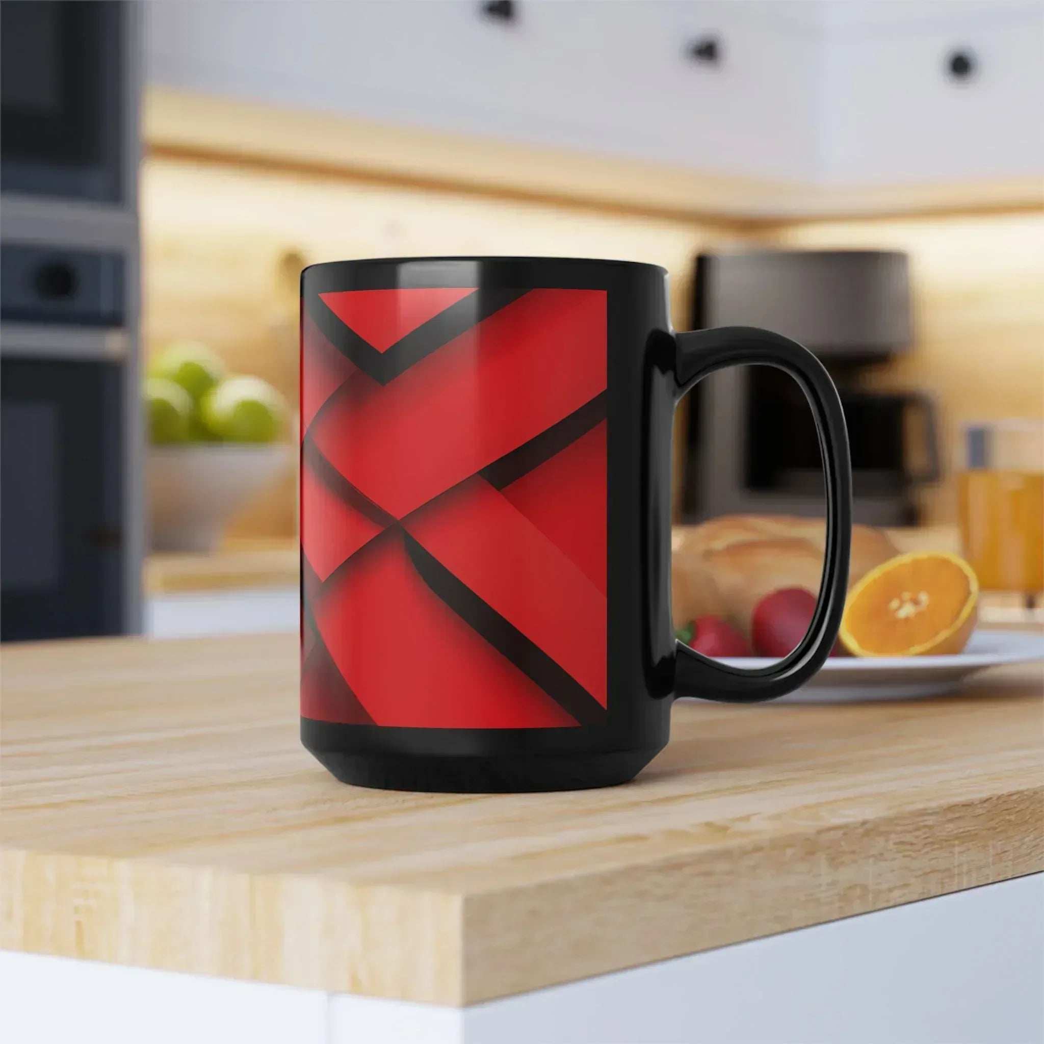 Geometric Pattern Ceramic Mug – 15oz - KARARMDESIGN