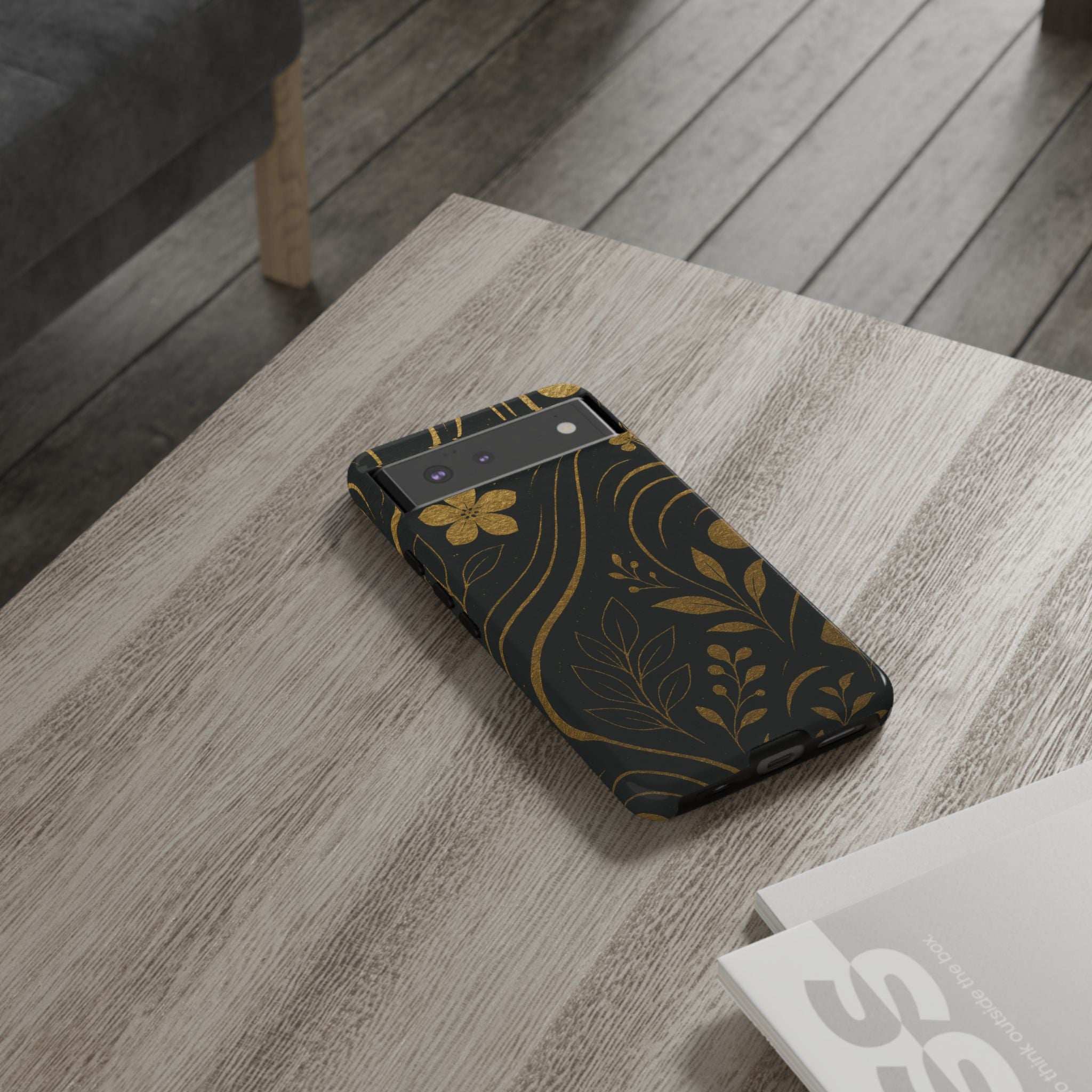 Gold Pattern Tough Phone Case for Samsung Galaxy & Google Pixel