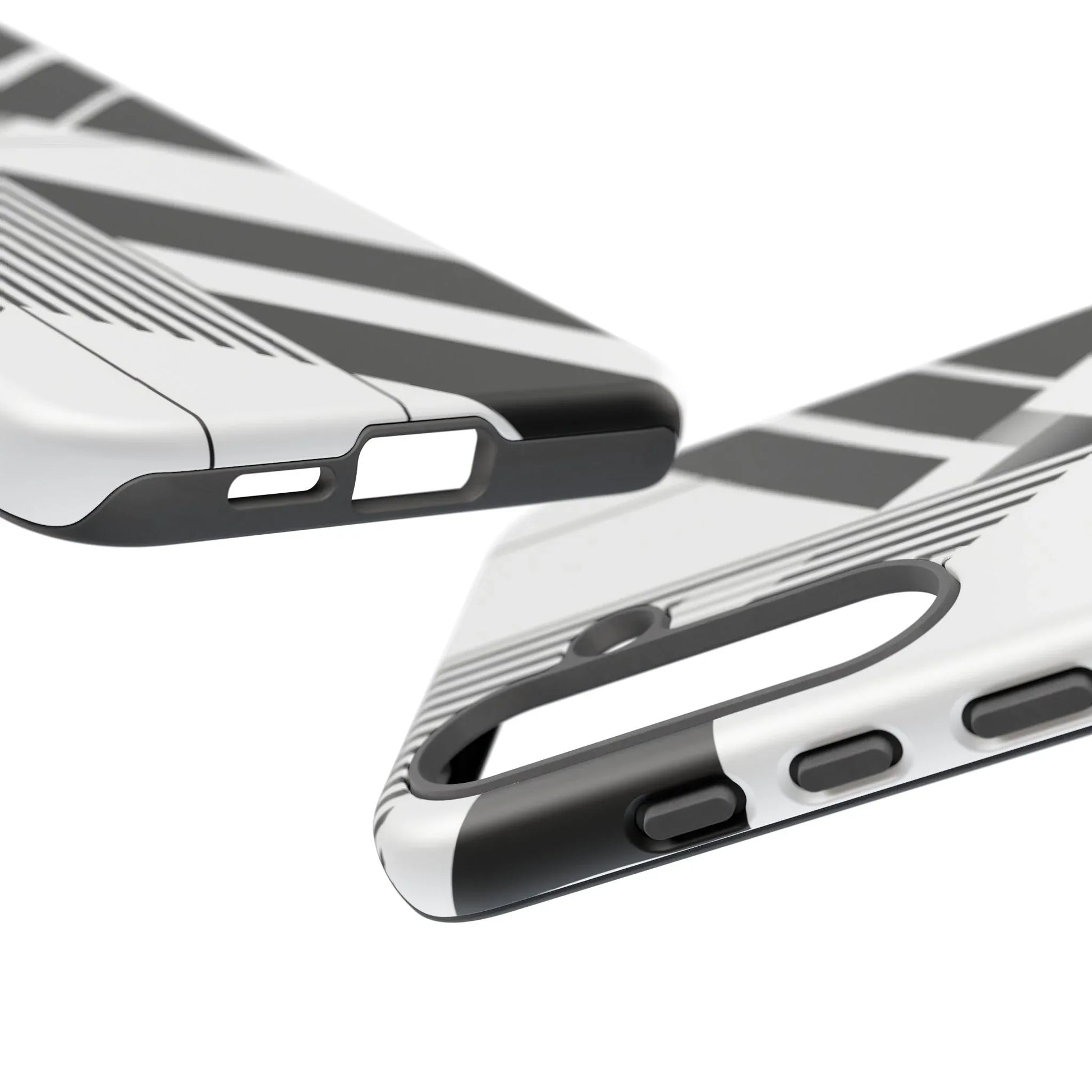 Monochrome Tough Phone Case for iPhone 11-16 and Galaxy S20–S25 - KARARMDESIGN