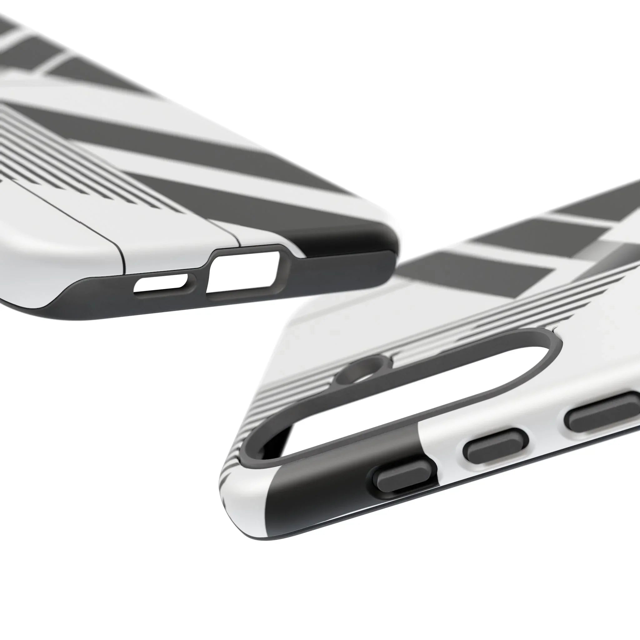 Monochrome Tough Phone Case for iPhone 11-16 and Galaxy S20–S25 - KARARMDESIGN