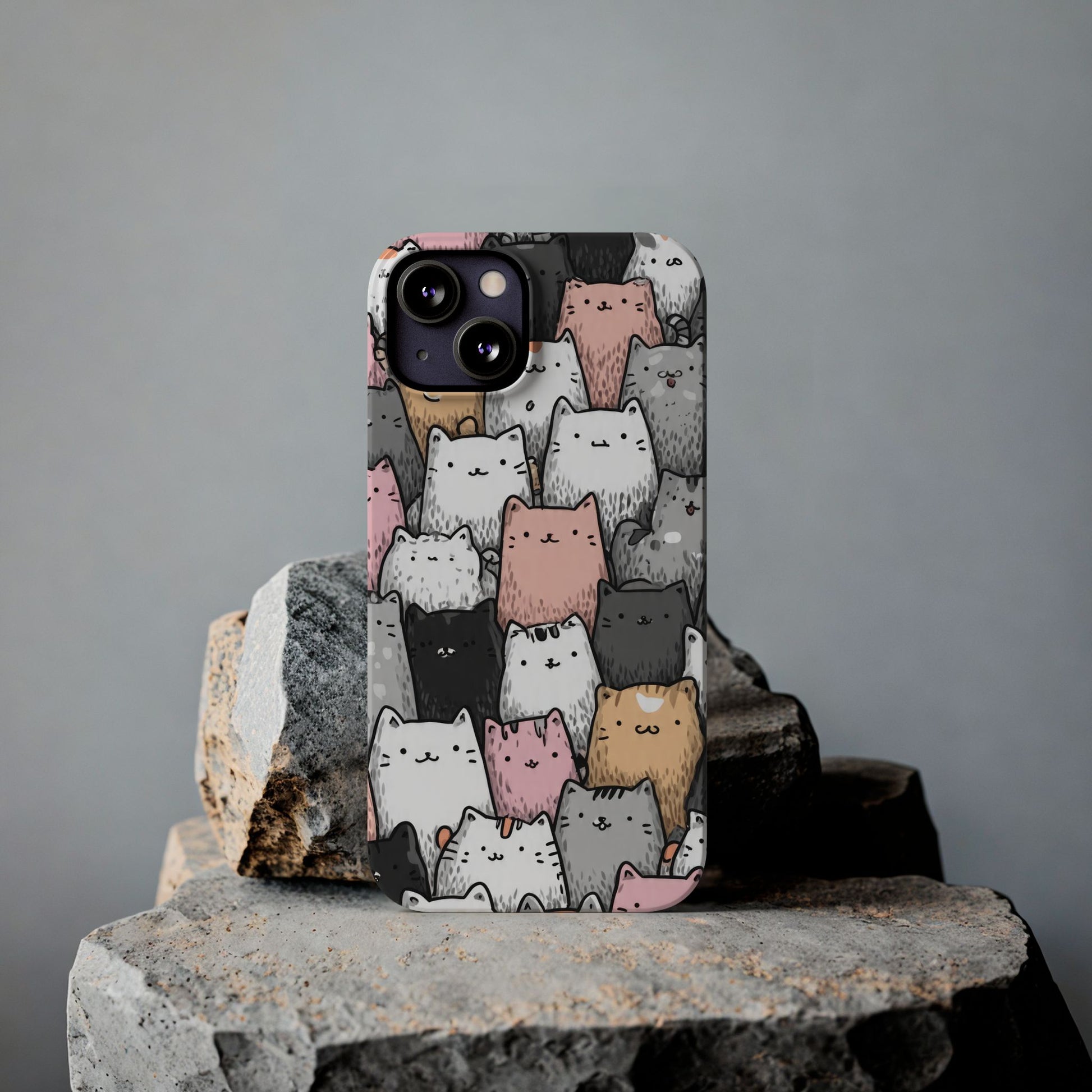 Cat Carnival Phone Case for iPhone 11-17 Models - KARARMDESIGN