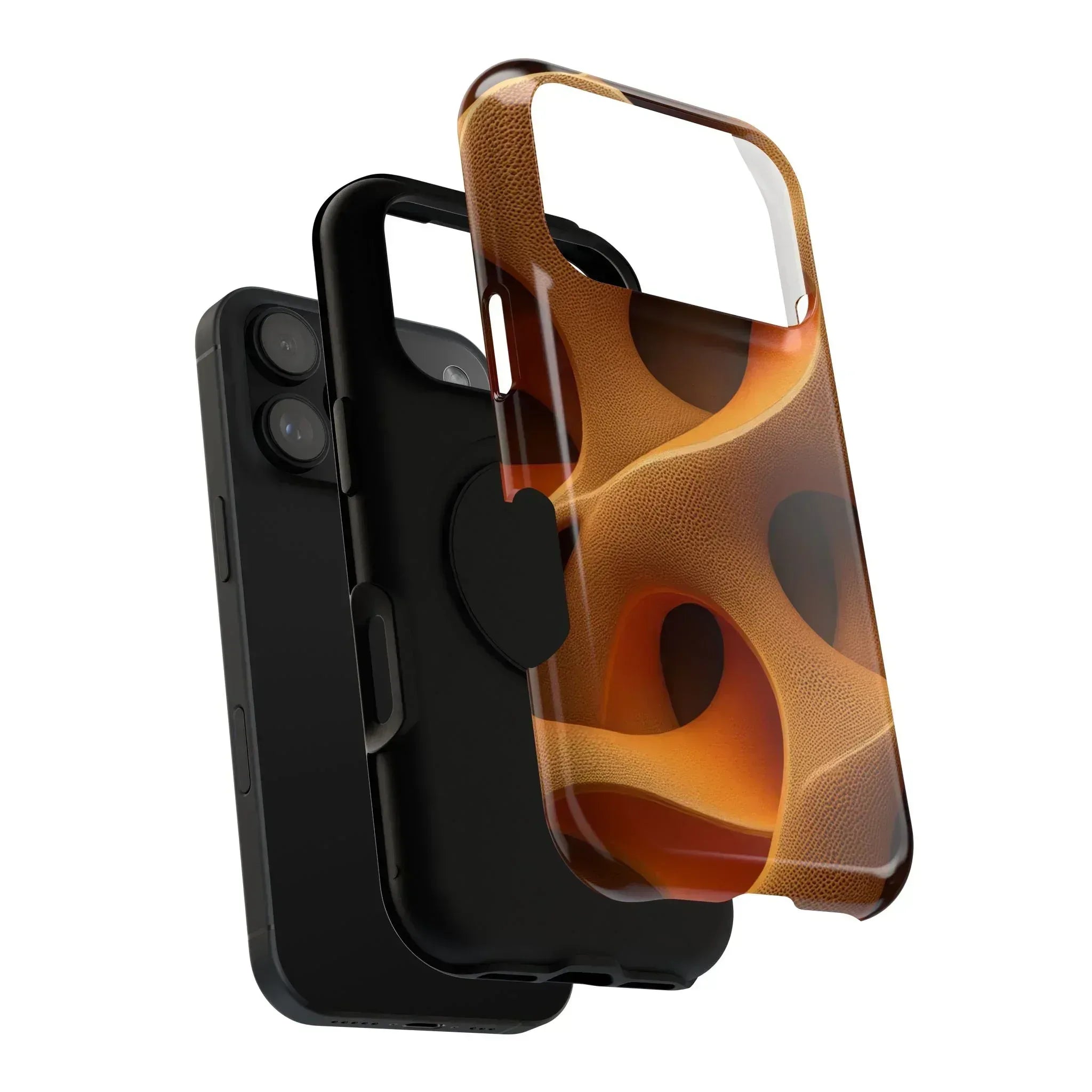 Amber Flow Phone Case for iPhone 11-17 and Galaxy S21-S22 - KARARMDESIGN