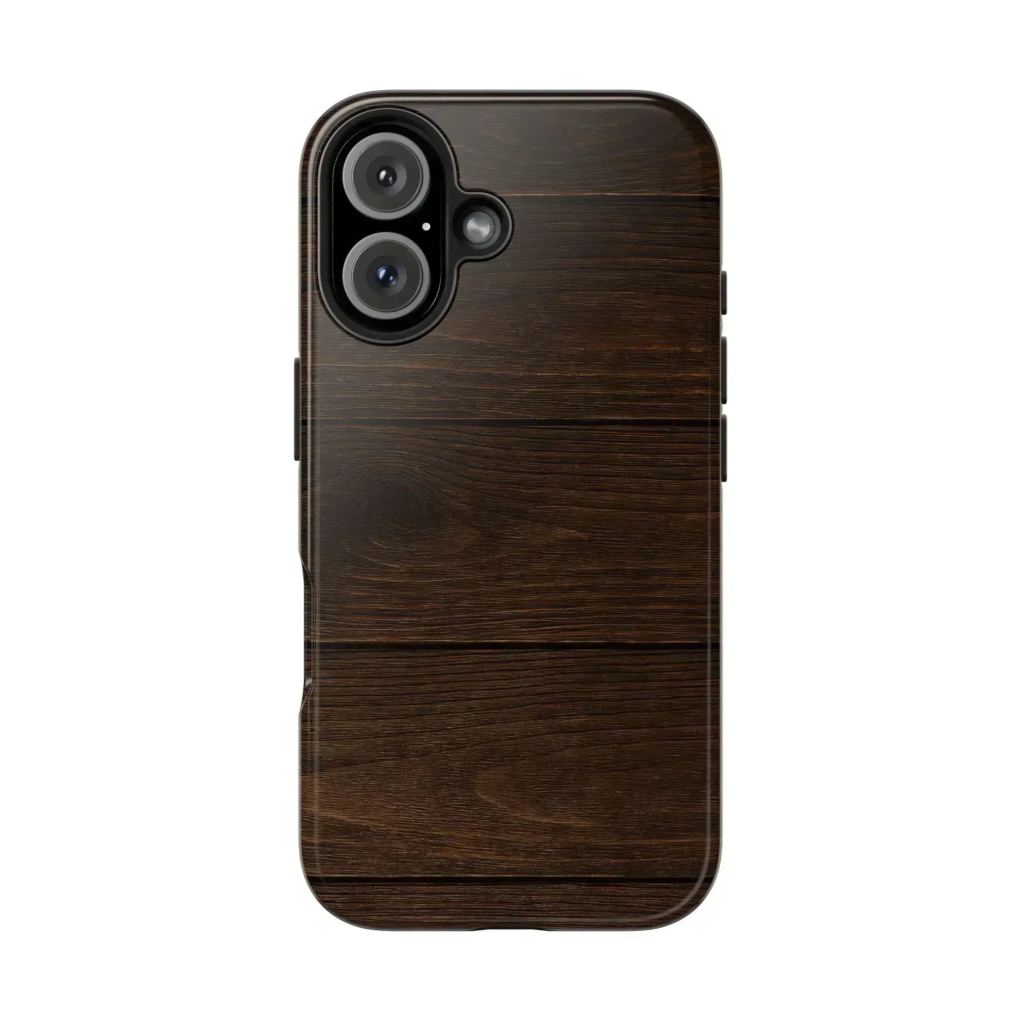 Dark Wood Grain Phone Case for iPhone and Galaxy - KARARMDESIGN