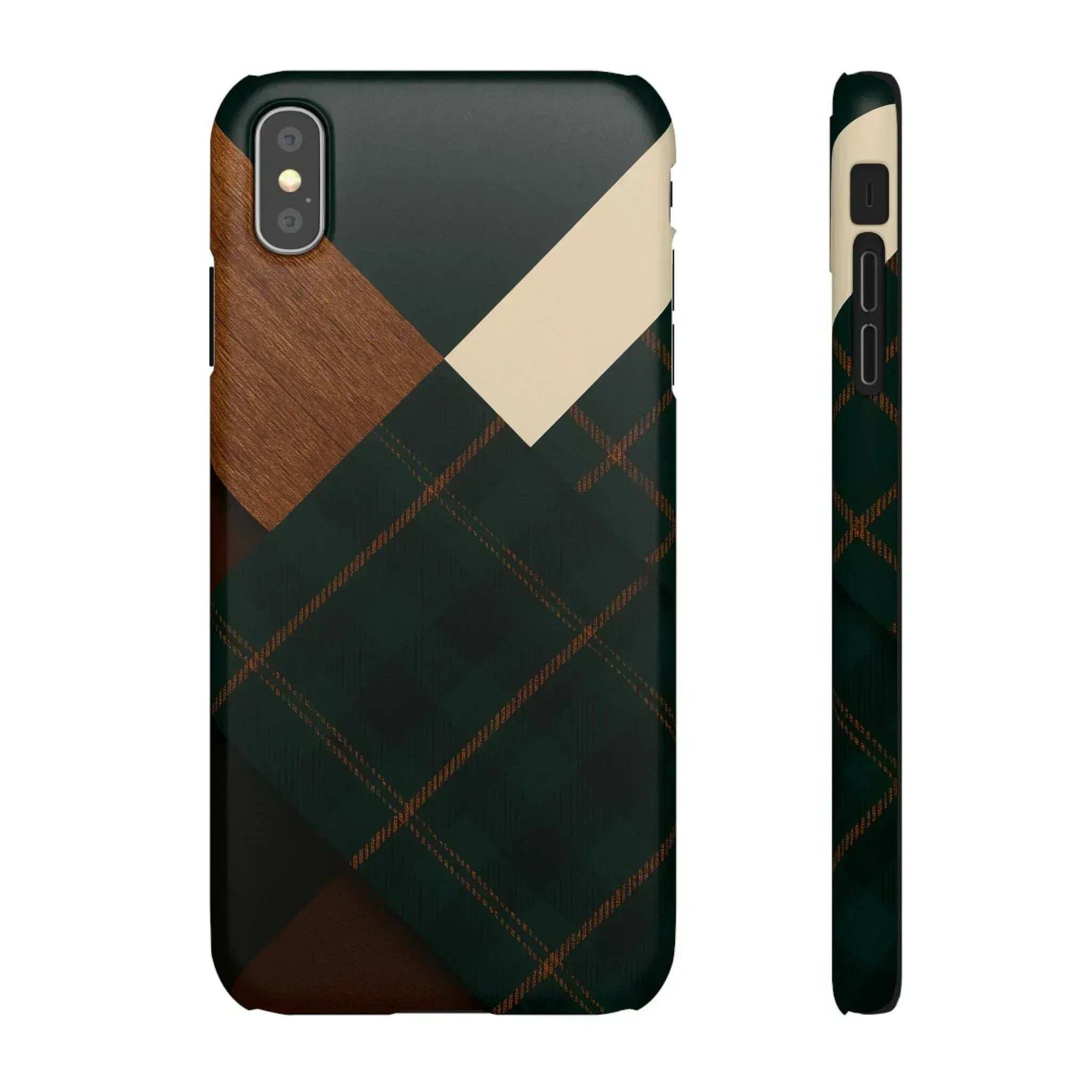 Rustic Green Phone Case for iPhone 8-16 and Galaxy S20-S24 - KARARMDESIGN
