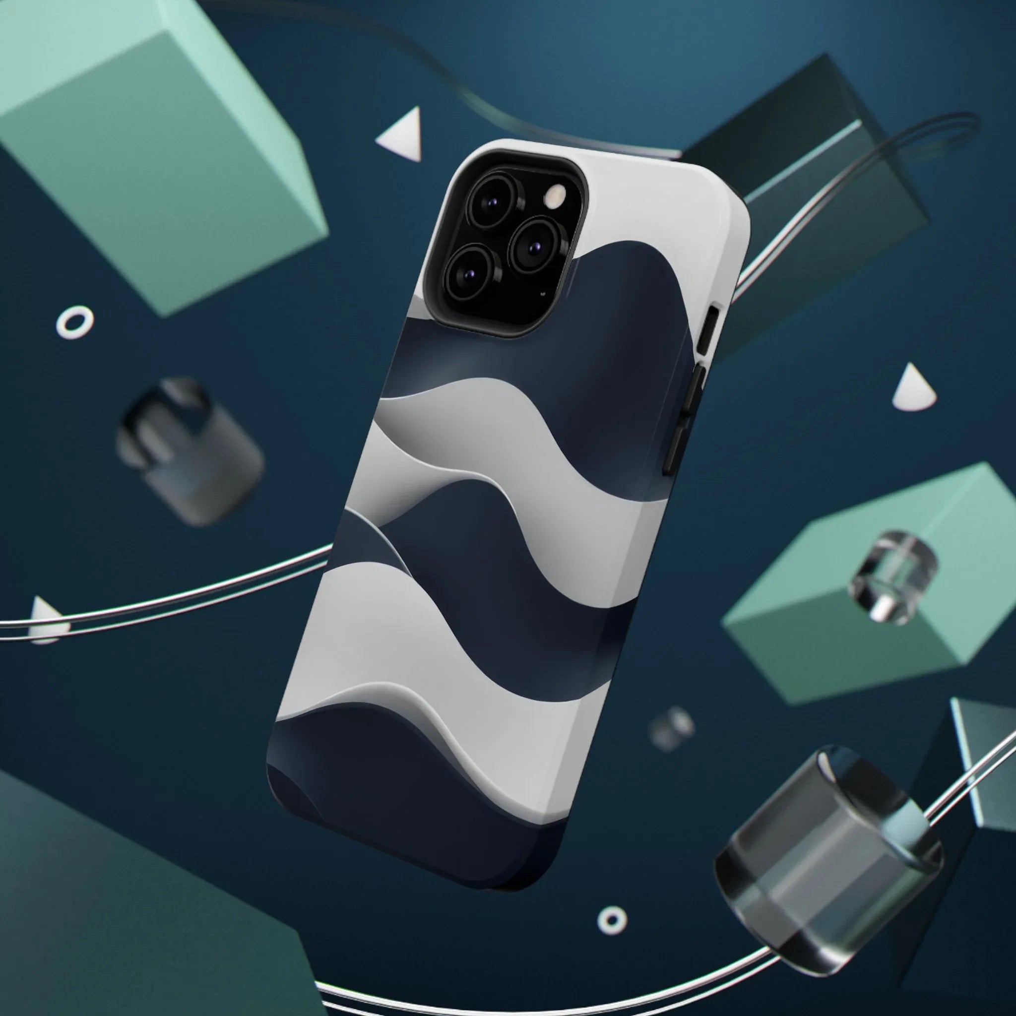 Ocean Flow Phone Case for iPhone 11-17 and Galaxy S21-S22 - KARARMDESIGN