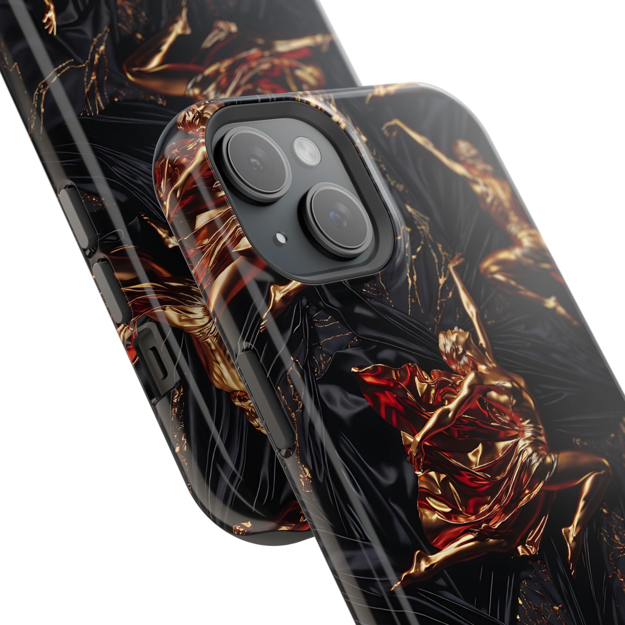 Gold Sculpture Phone Case for iPhone 13-17 & Samsung Galaxy S26