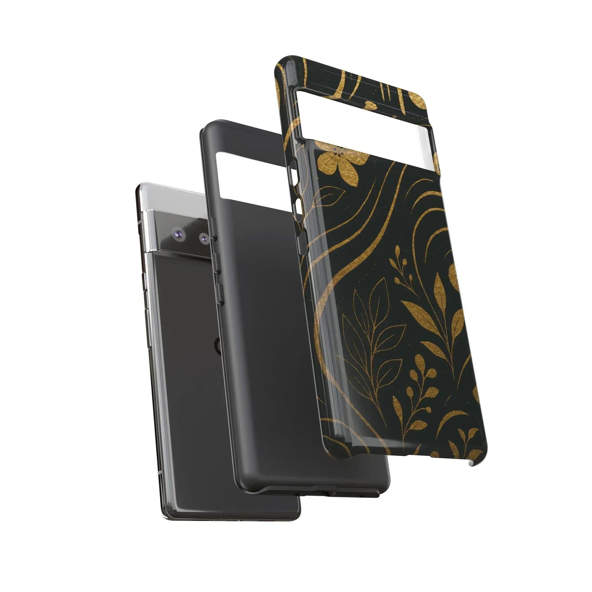 Foil Frenzy Abstract Gold Pattern Phone Case for Samsung Galaxy and Google Pixel - KarArmDesign