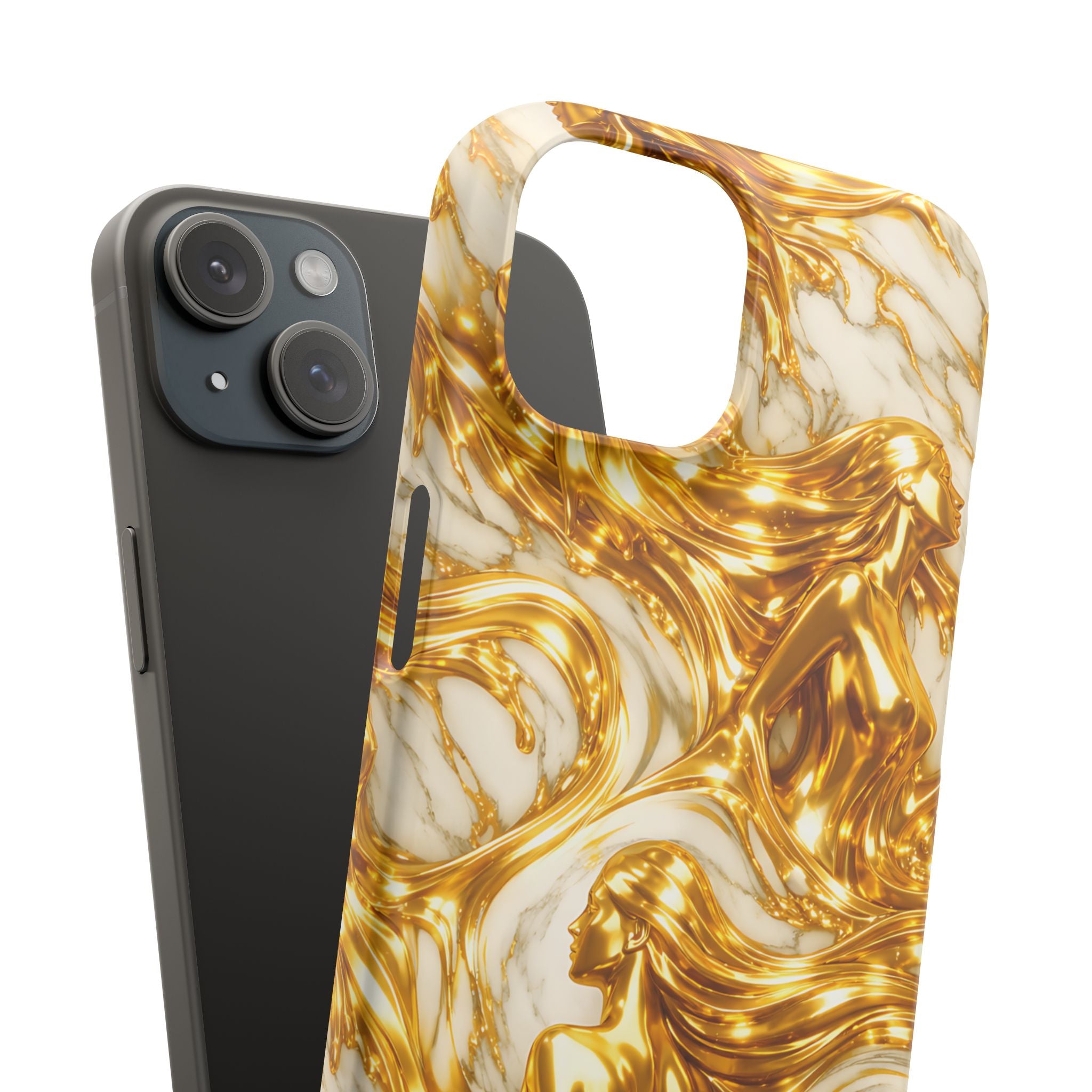 Divine Gold Woman Snap Phone Case for iPhone & Galaxy