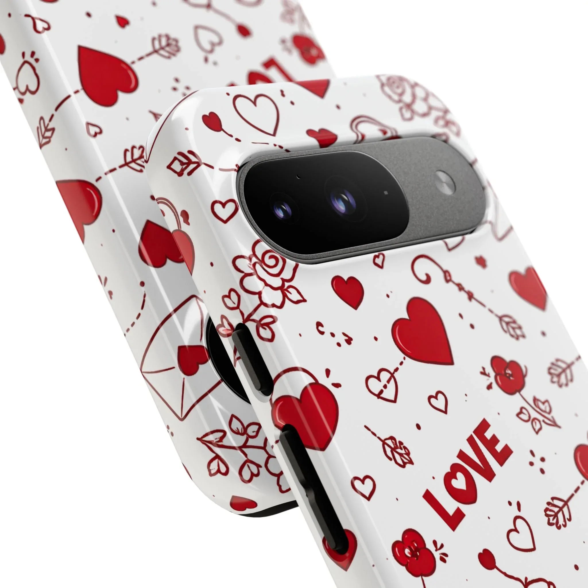 Love Doodles Valentine Phone Case for Google Pixel up to 9 - KARARMDESIGN