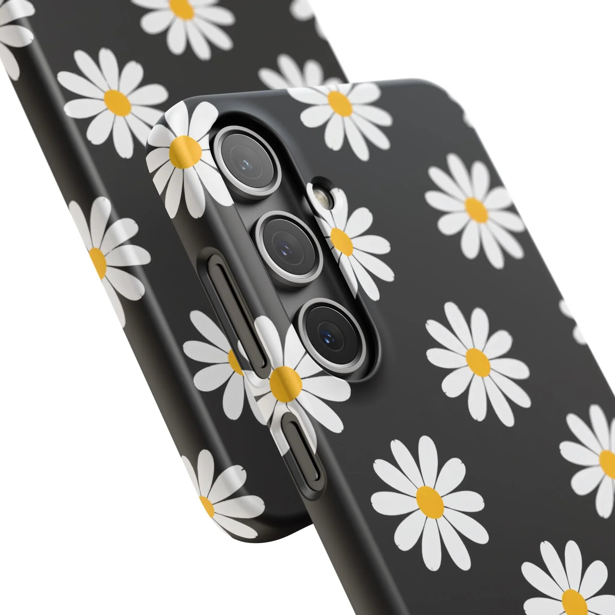 Daisy Charm Phone Case for iPhone 11-17 and Galaxy S20-S25 - KARARMDESIGN