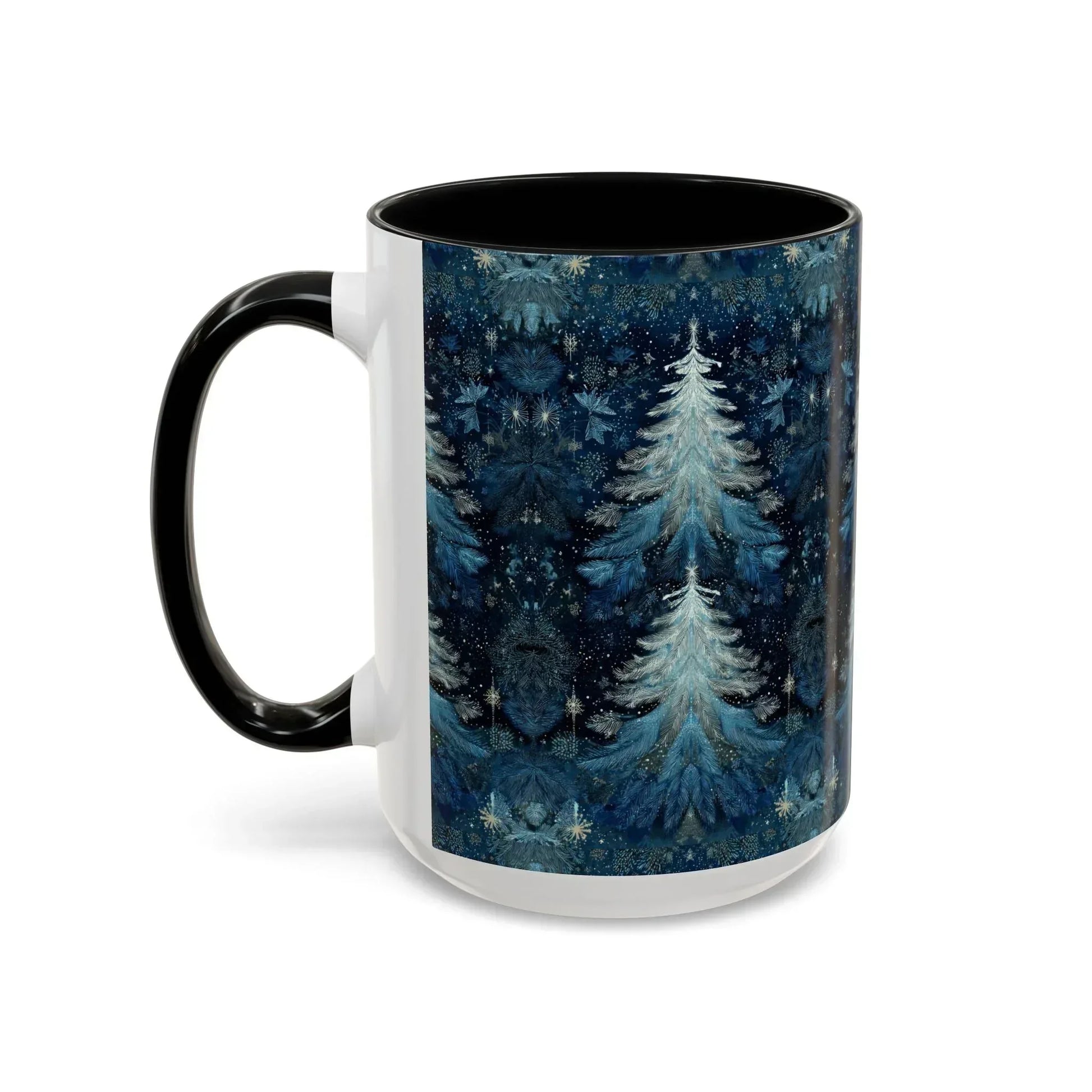 Blue Christmas Tree Accent Coffee Mug - KARARMDESIGN