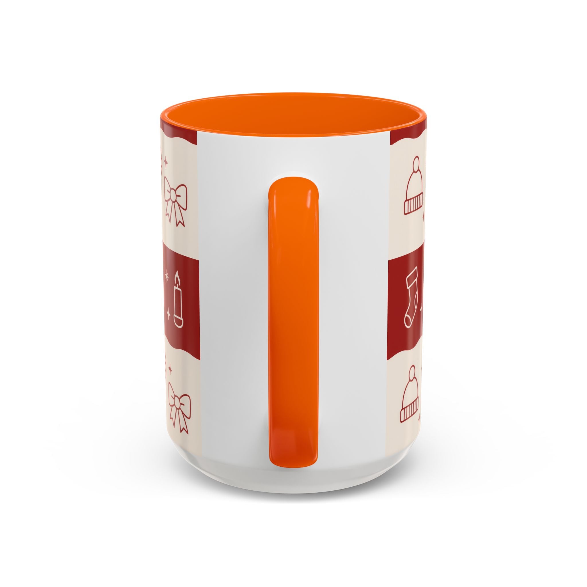 Holiday Cheer Icons Mug - Accent Coffee Mug (11, 15oz)