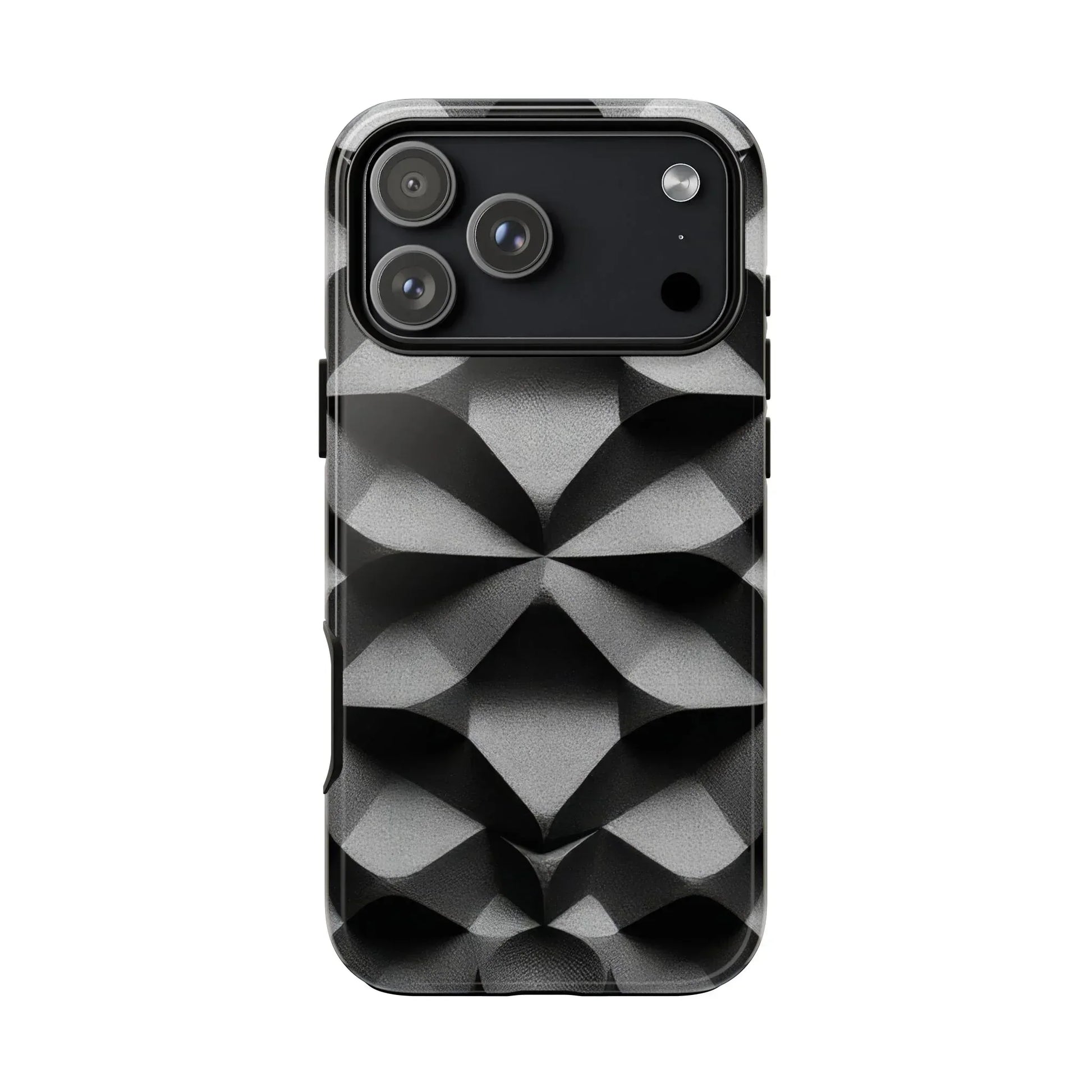 3D Geometric Phone Case for iPhone 8–17 - KARARMDESIGN