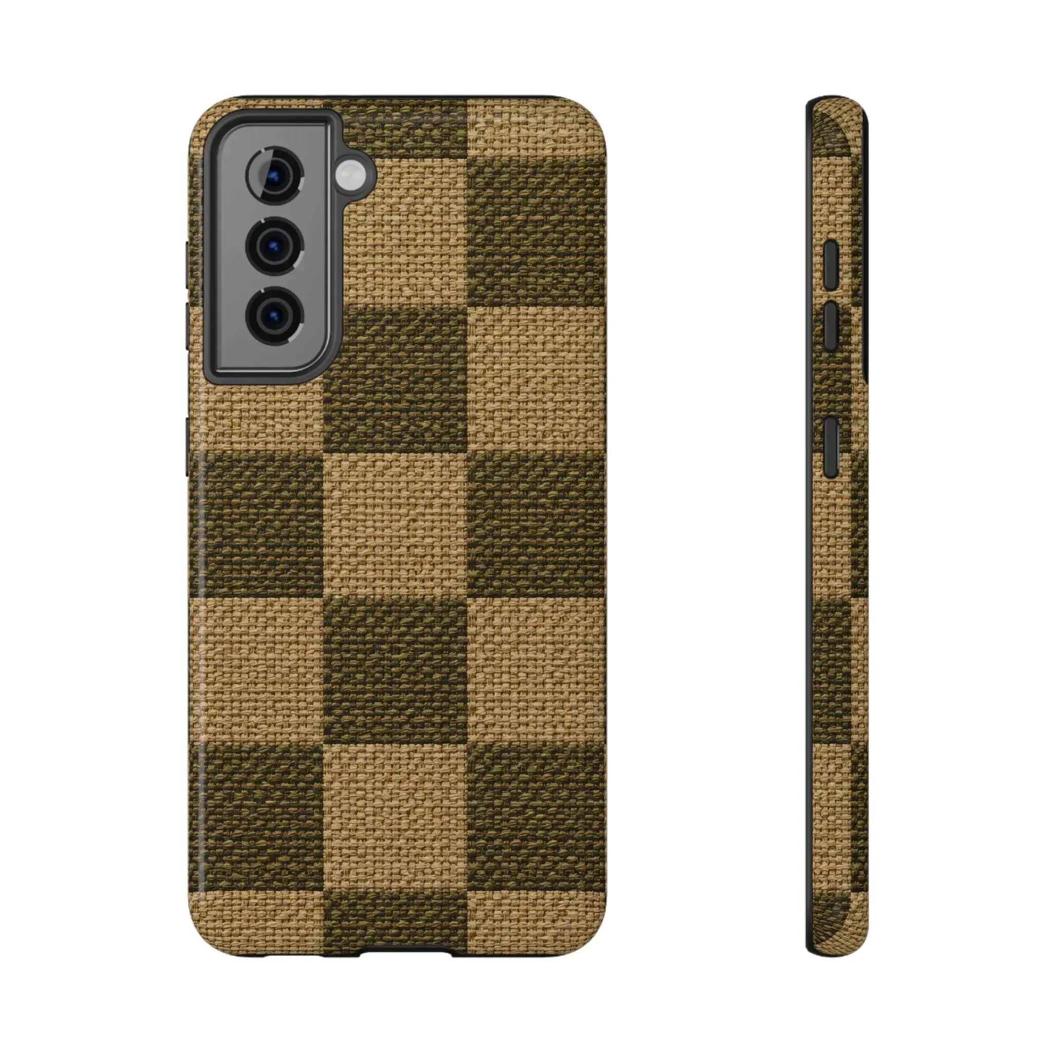 Rustic Woven Phone Case for iPhone 11-17 and Galaxy S21-S22 - KARARMDESIGN
