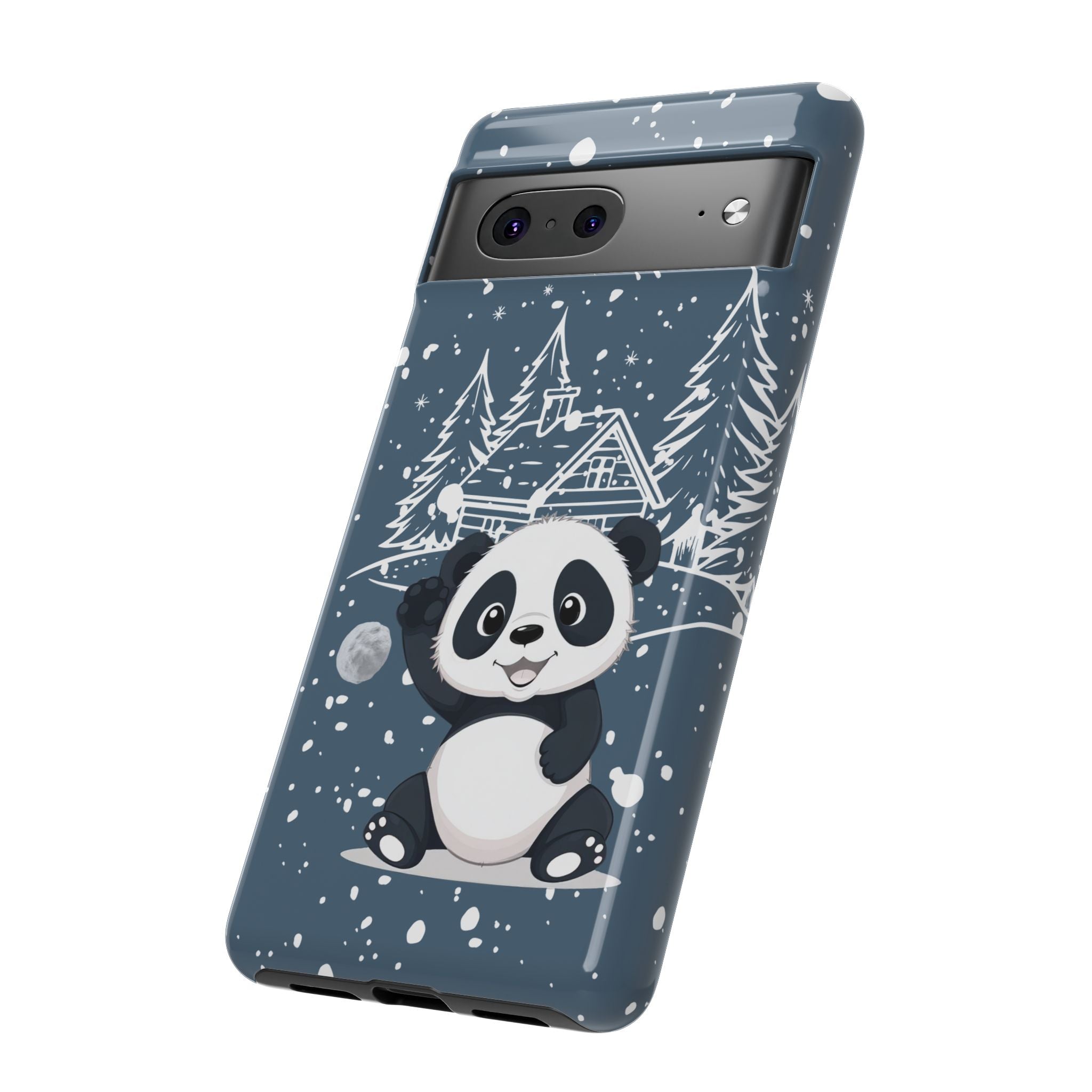 Cute Panda Phone Case for Samsung Galaxy S20–S26 & Google Pixel 6–9
