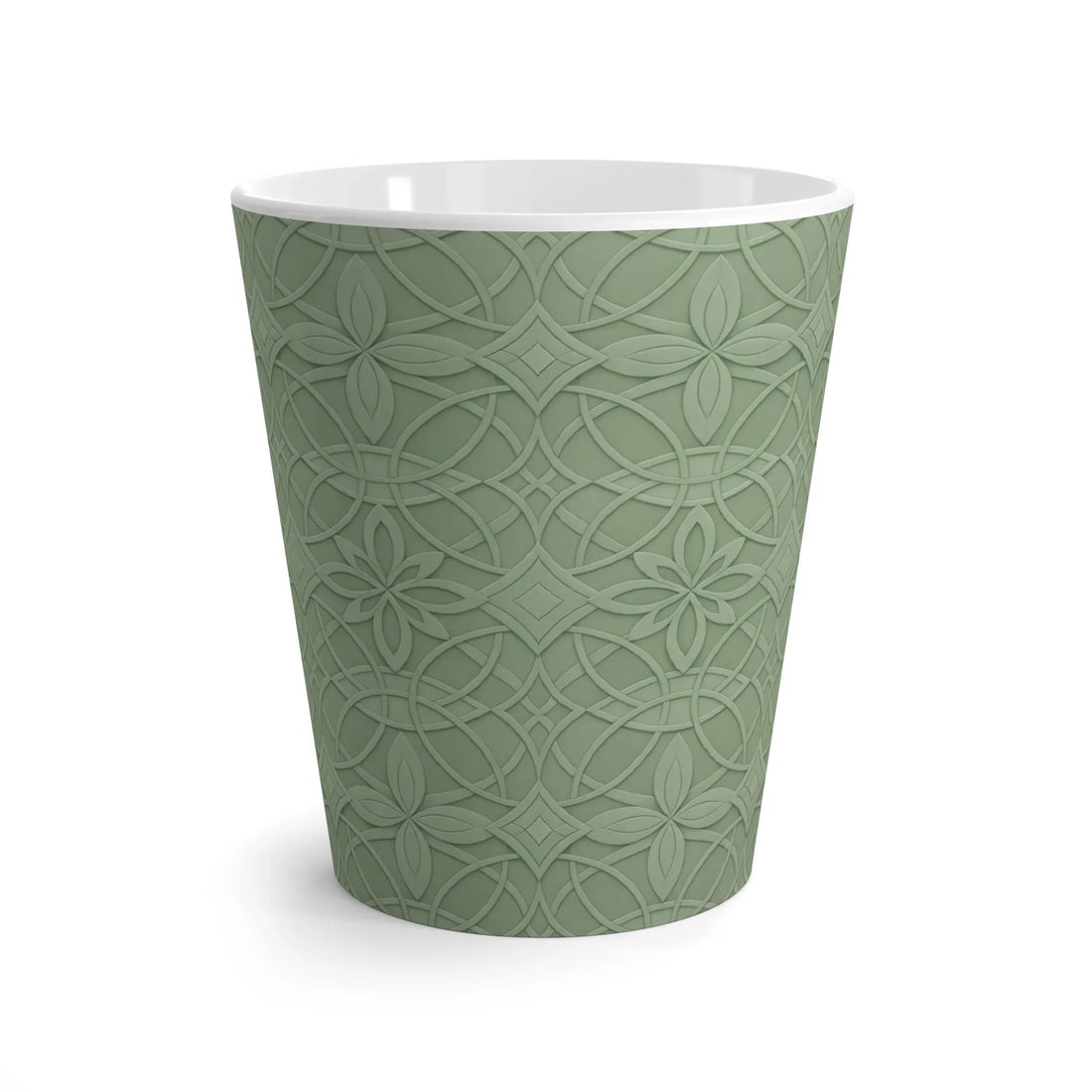 Verdant Pattern Latte Mug 12oz - KARARMDESIGN