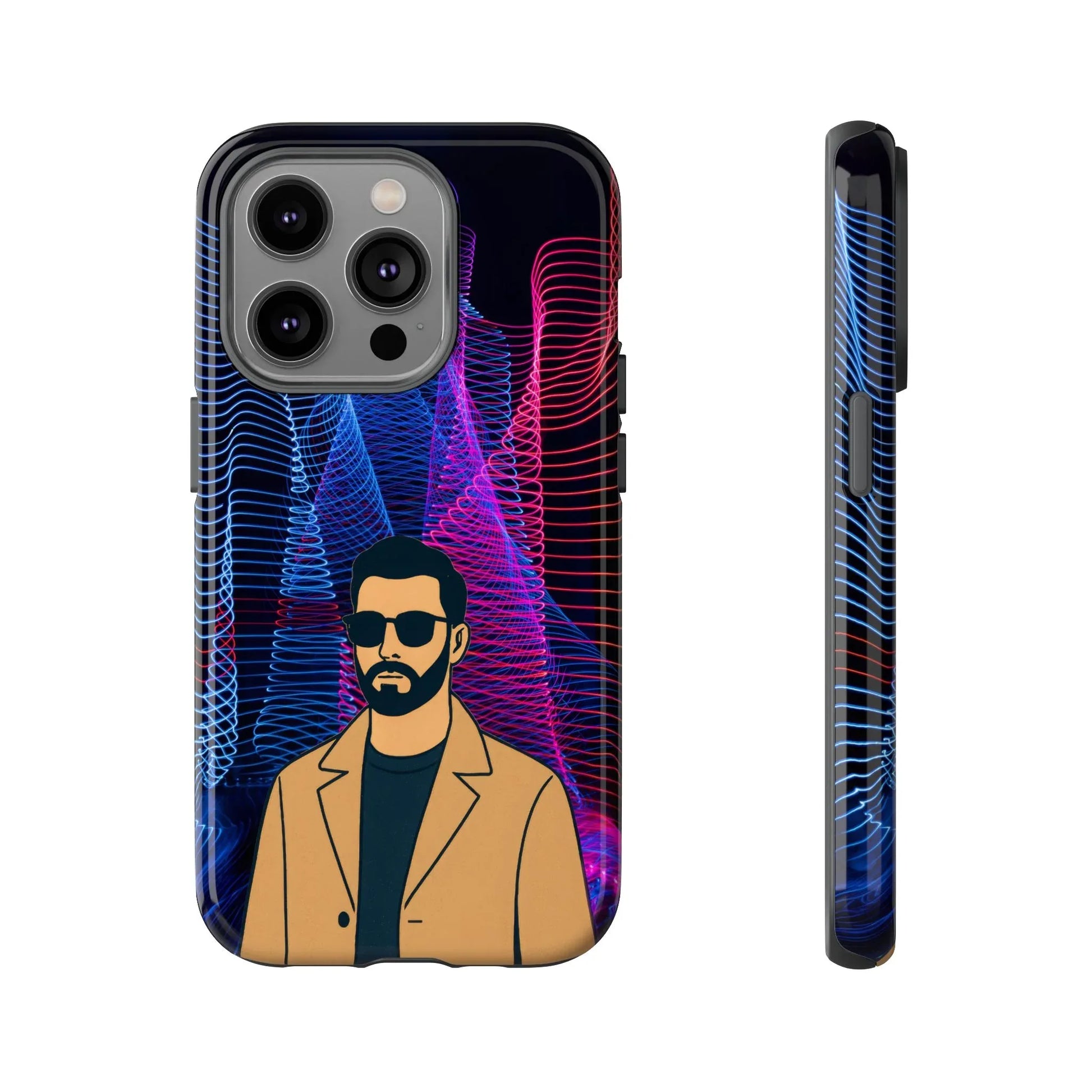 Bearded Style Phone Case for iPhone 11-17 and Galaxy S20-S25 - KARARMDESIGN