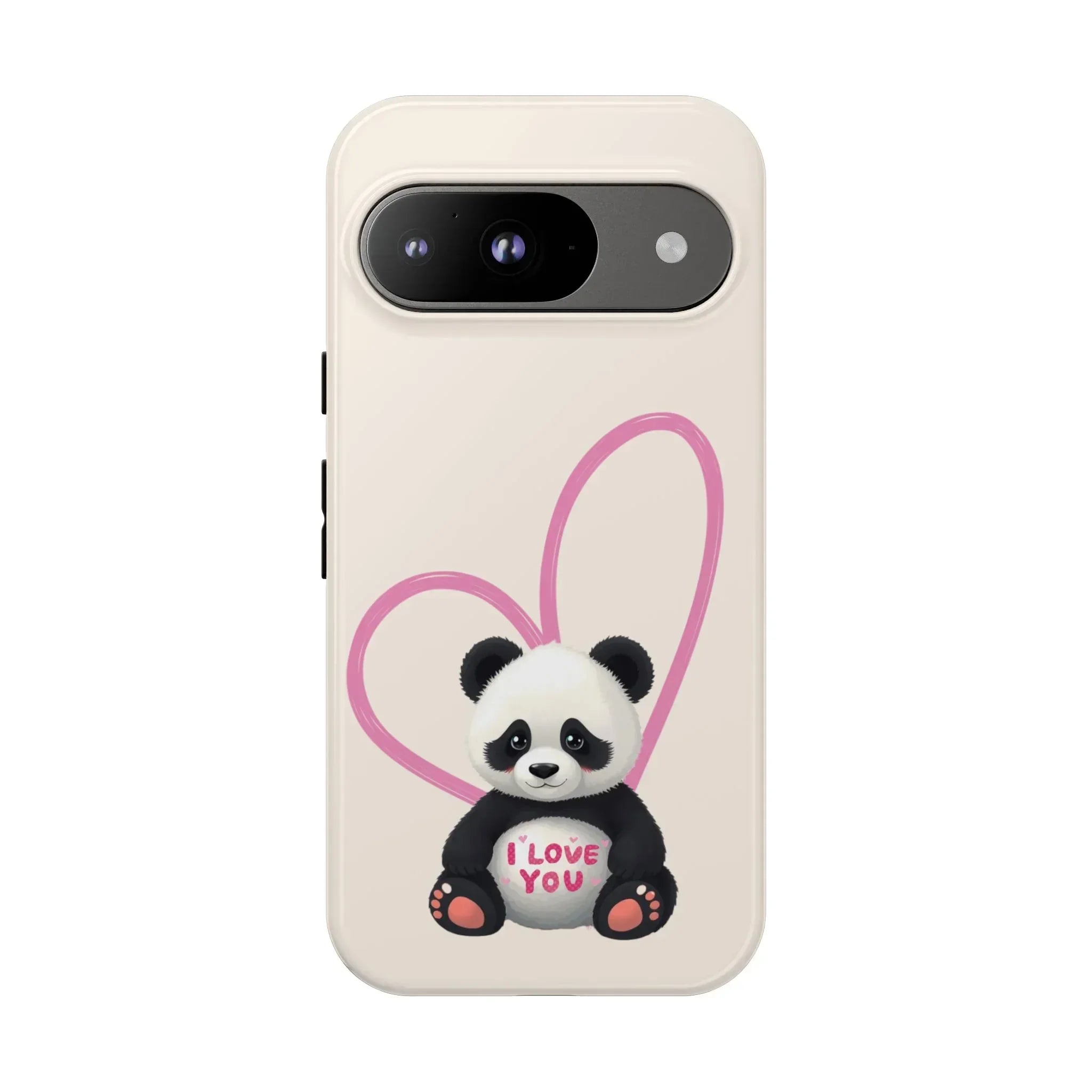 Cute Panda Heart Love Phone Case for Google Pixel up to 9 - KARARMDESIGN