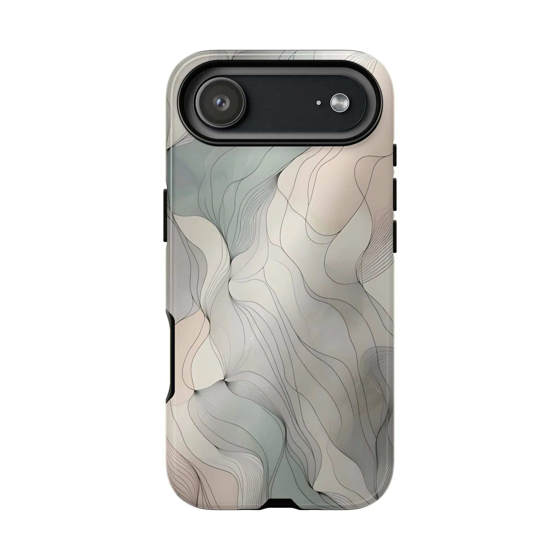 Pastel Wave Phone Case – Minimalist Design for iPhone & Pixel - KARARMDESIGN