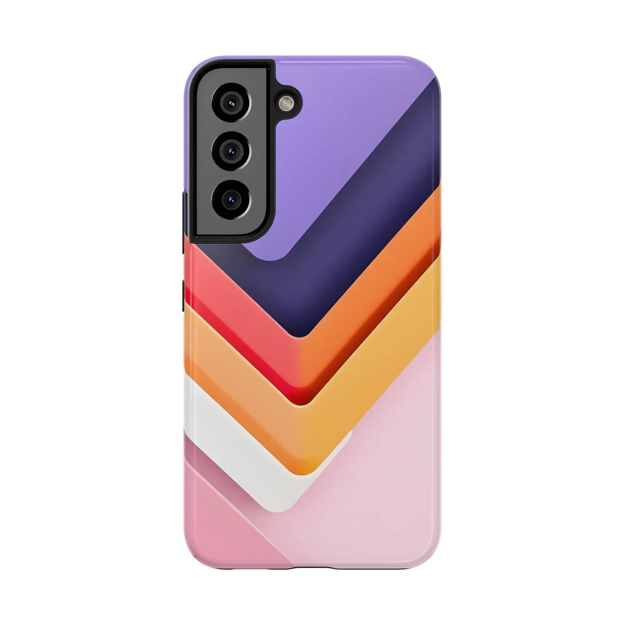 Vibrant Geometric Chevron Phone Case for iPhone and Galaxy - KARARMDESIGN