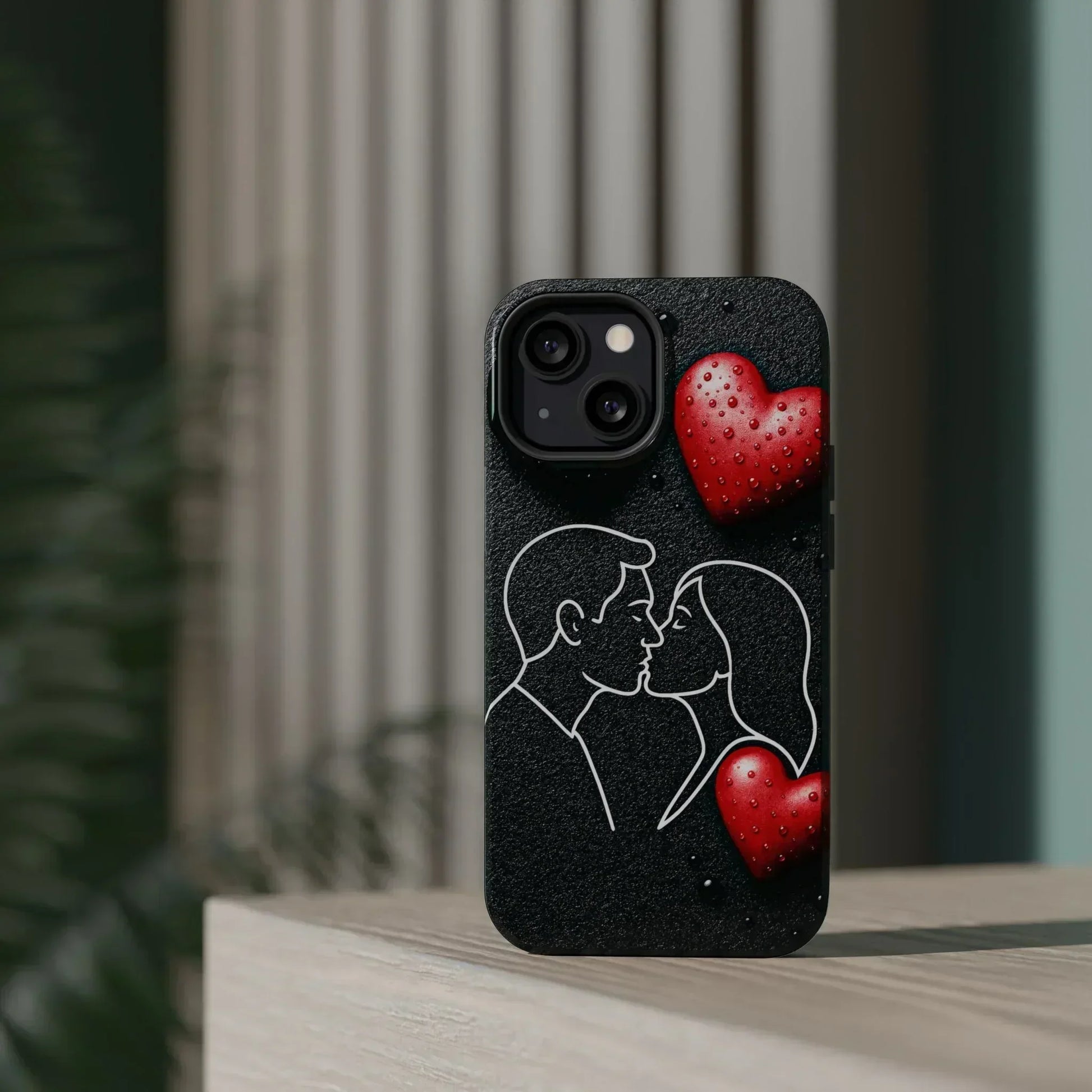 Midnight Kiss Phone Case for iPhone 13-16 Models - KarArmDesign