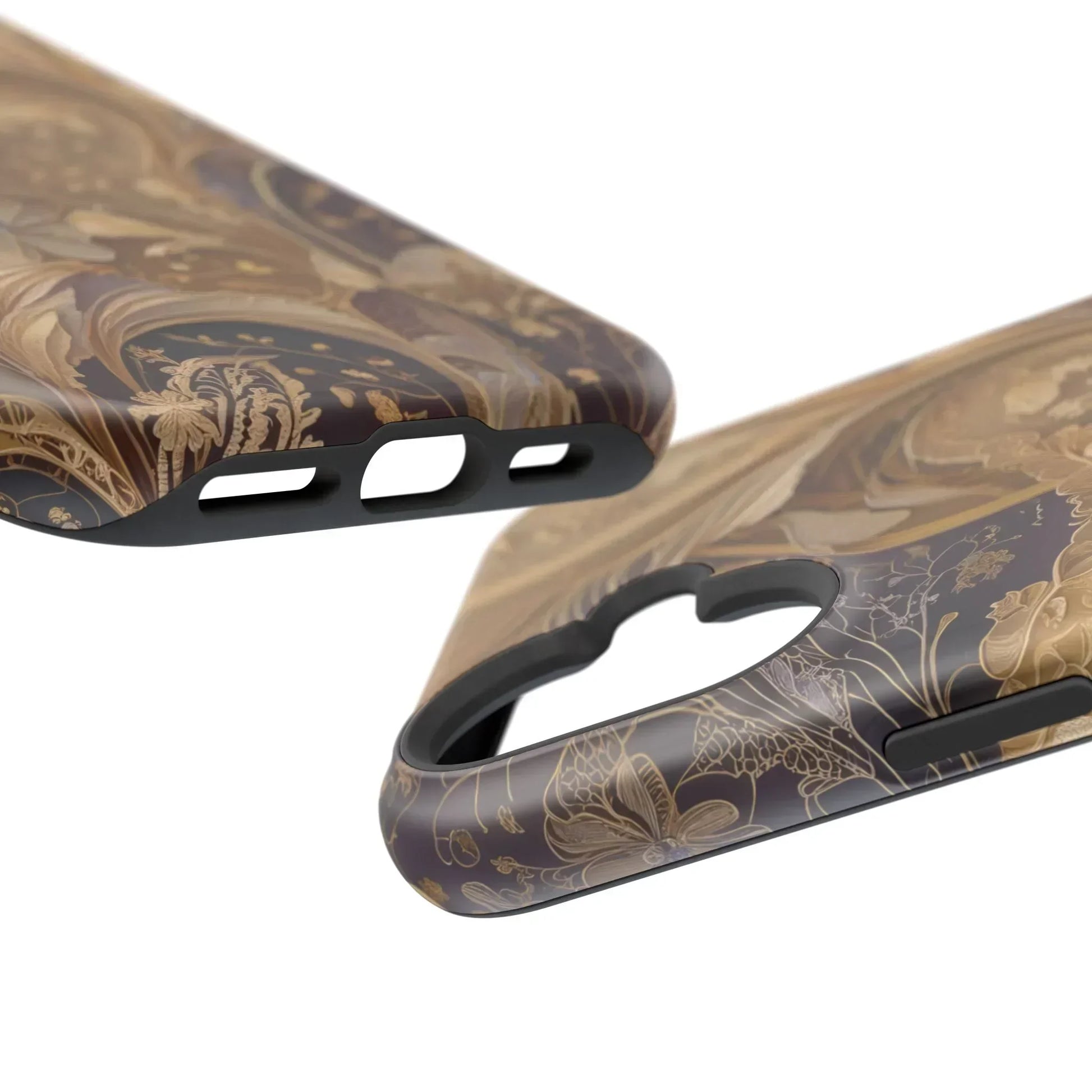 Botanical Luxury Design Impact-Resistant Phone Case for iPhone 12-16 and Galaxy S21-S22 Models - KarArmDesign
