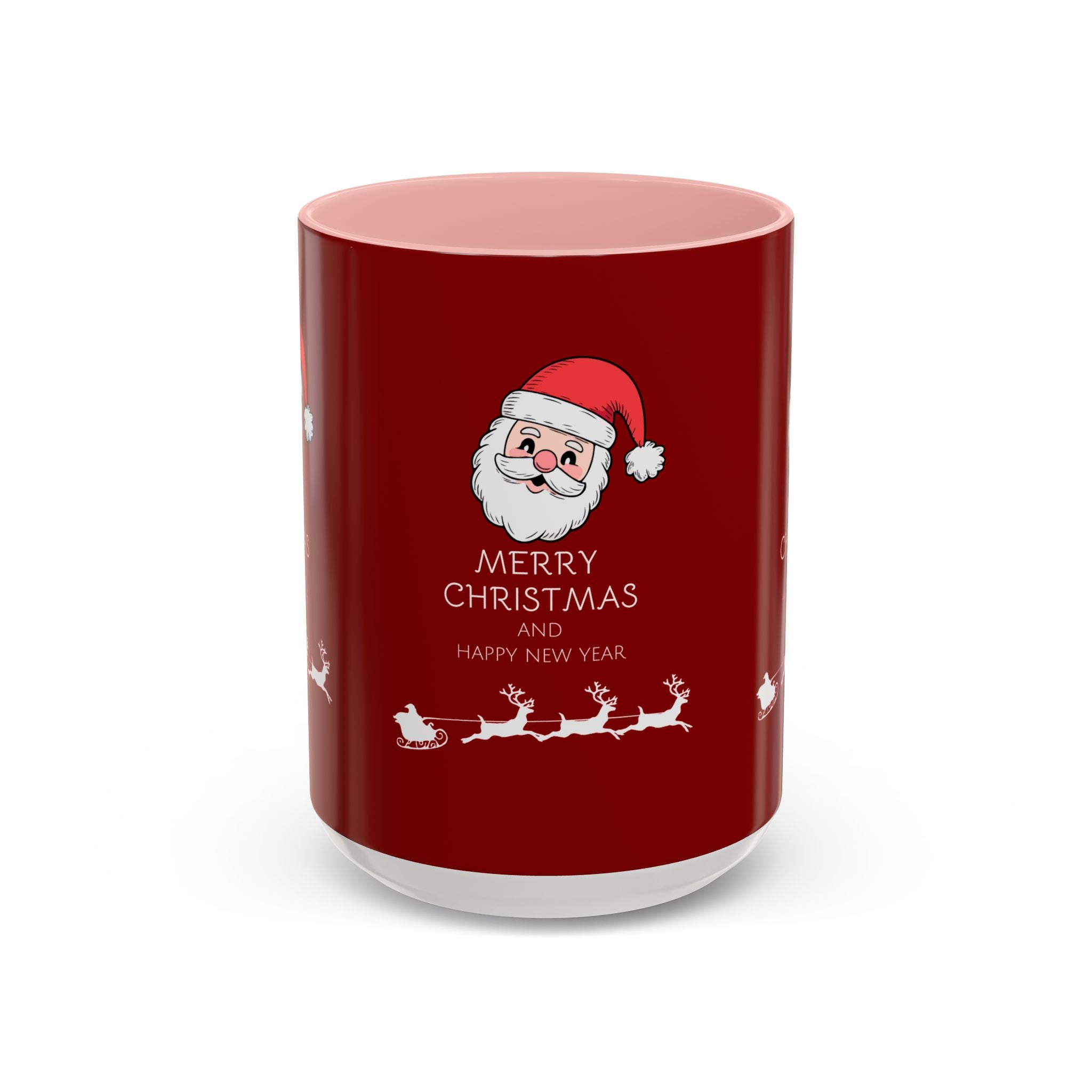 Season’s Smile – Christmas and New Year Accent Coffee Mug (11, 15oz)