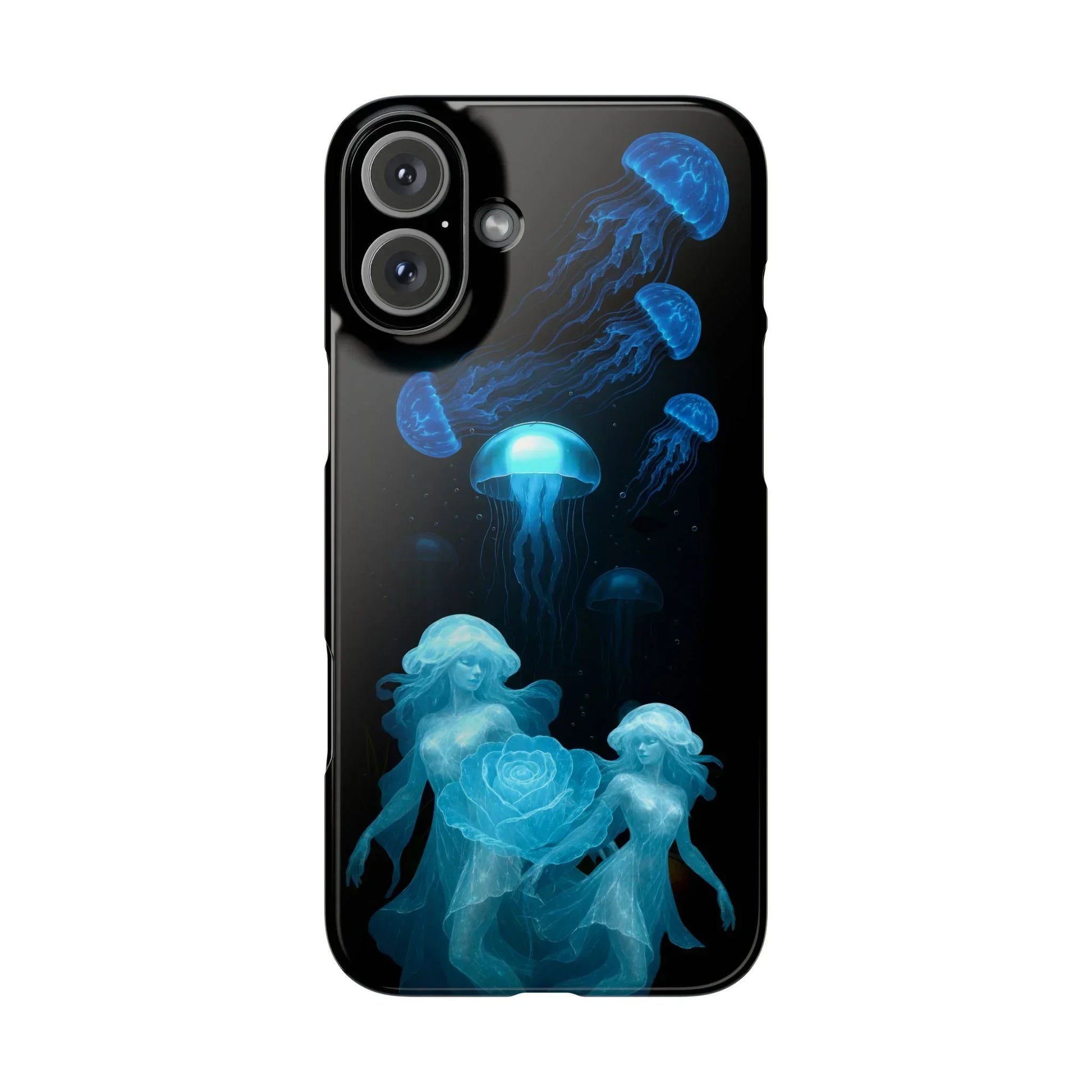 Jellyfish Rose Phone Case for iPhone 7-17 Models - KARARMDESIGN