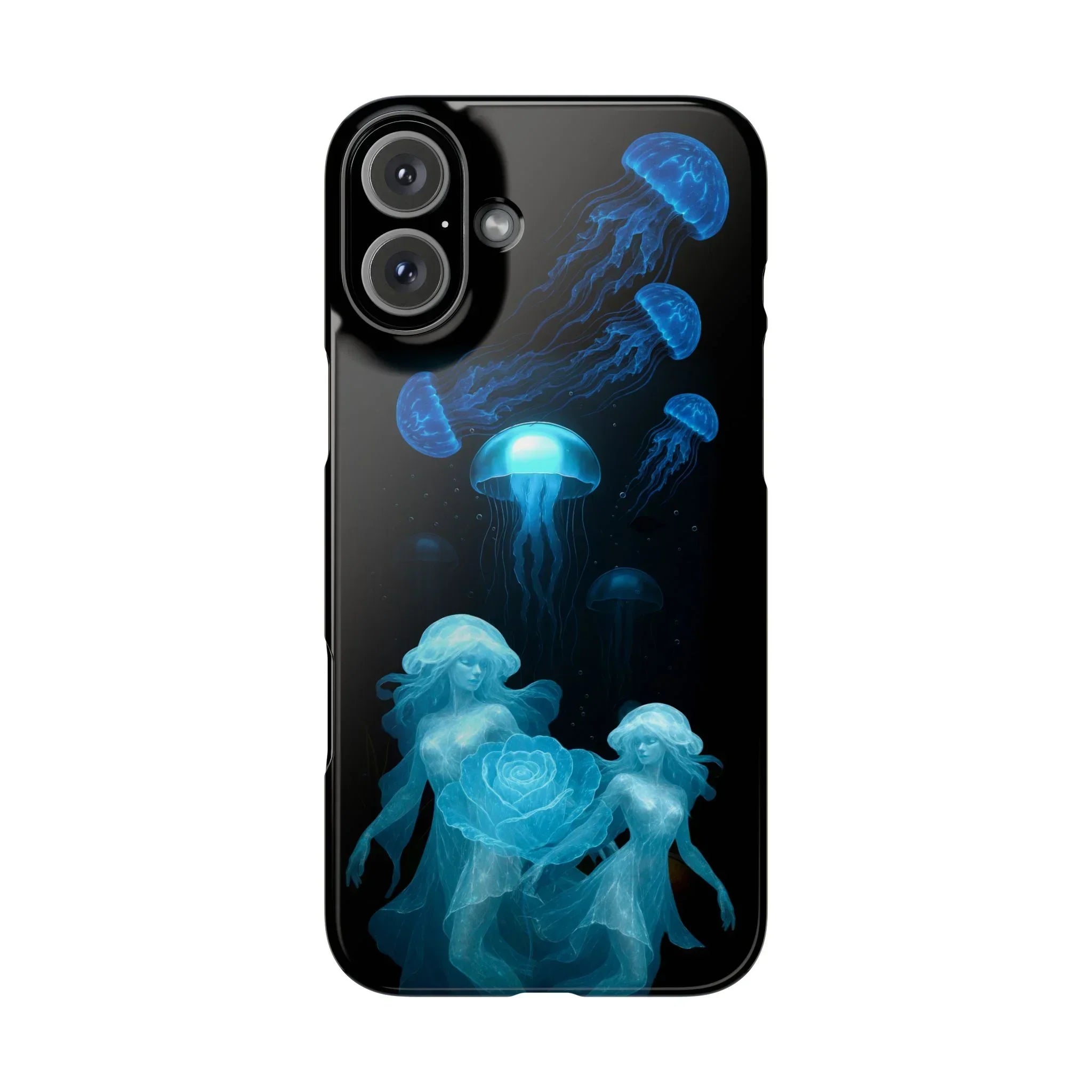 Jellyfish Rose Phone Case for iPhone 7-17 Models - KARARMDESIGN