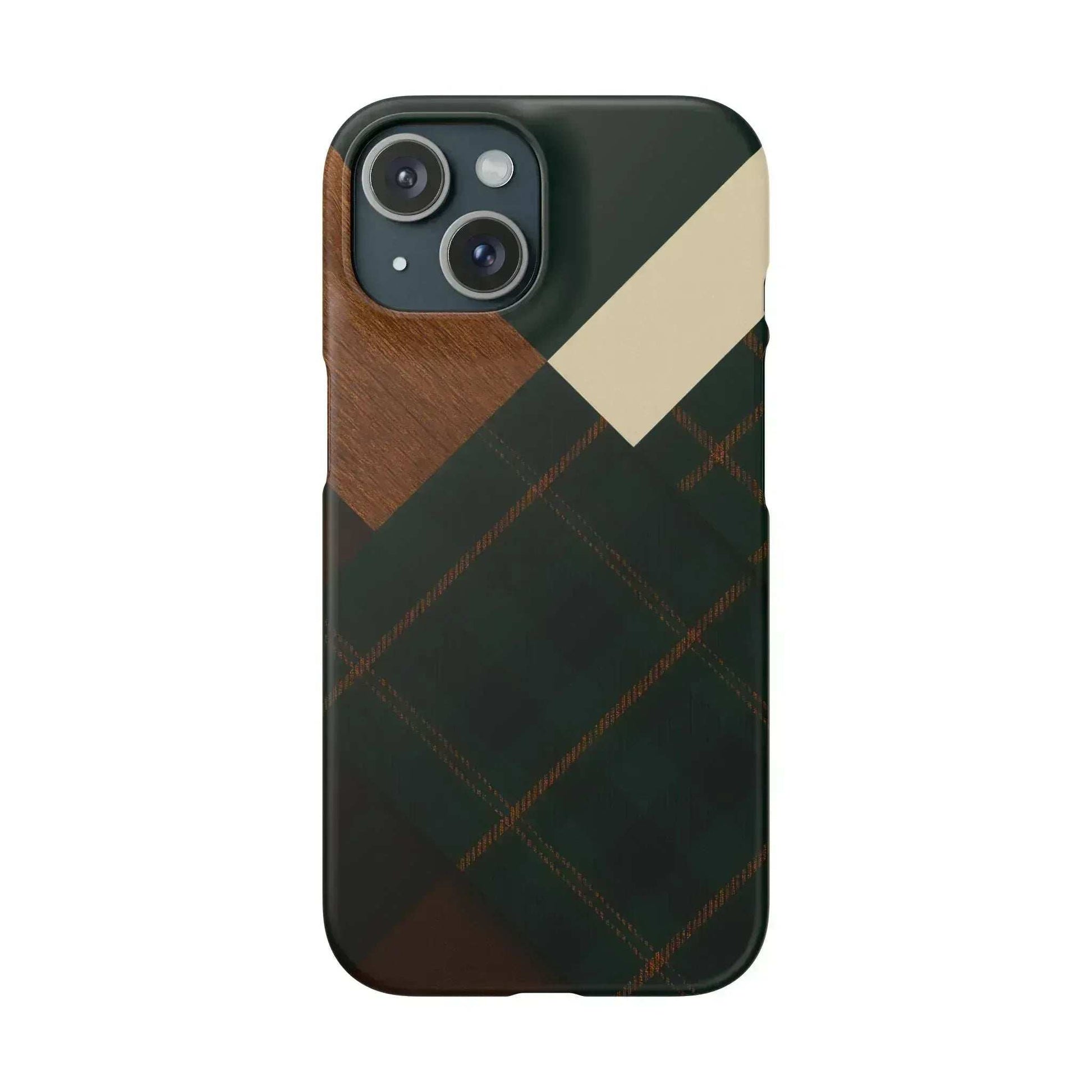 Rustic Green Phone Case for iPhone 8-16 and Galaxy S20-S24 - KARARMDESIGN