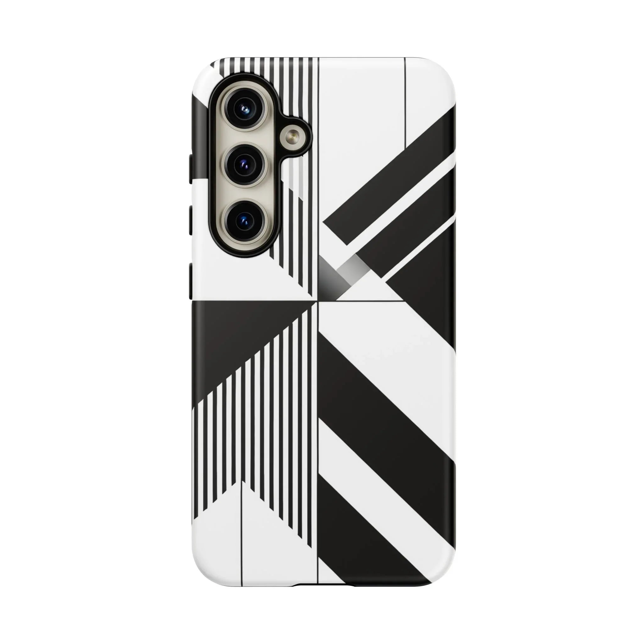 Monochrome Tough Phone Case for iPhone 11-16 and Galaxy S20–S25 - KARARMDESIGN