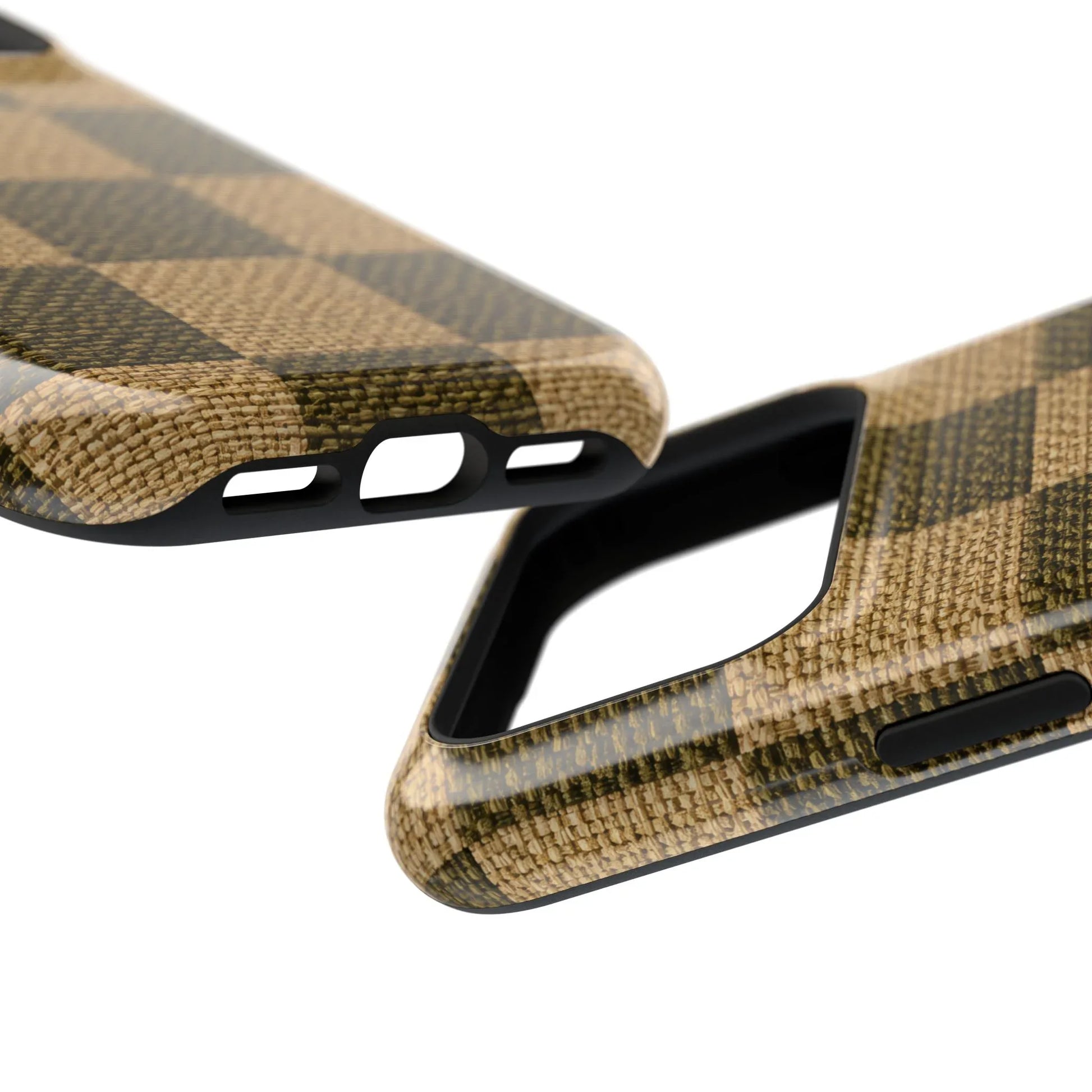 Rustic Woven Phone Case for iPhone 11-17 and Galaxy S21-S22 - KARARMDESIGN