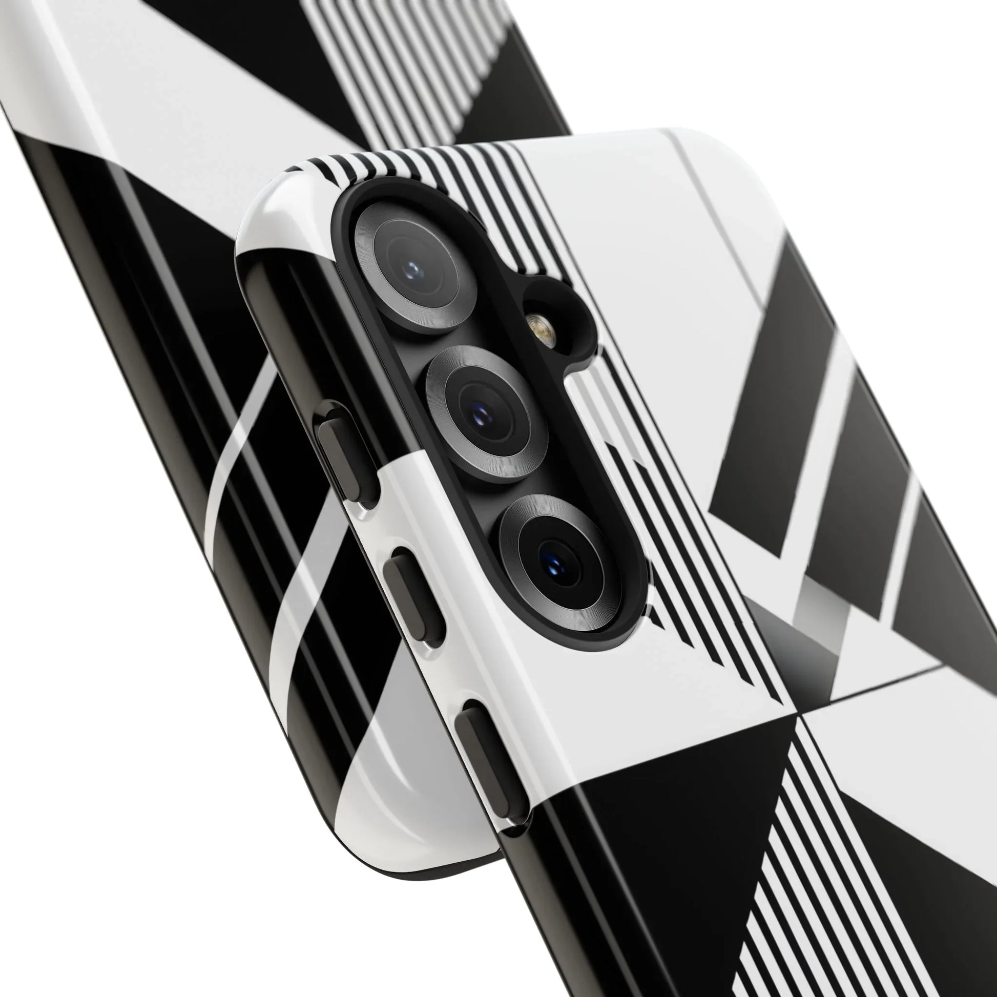 Monochrome Tough Phone Case for iPhone 11-16 and Galaxy S20–S25 - KARARMDESIGN