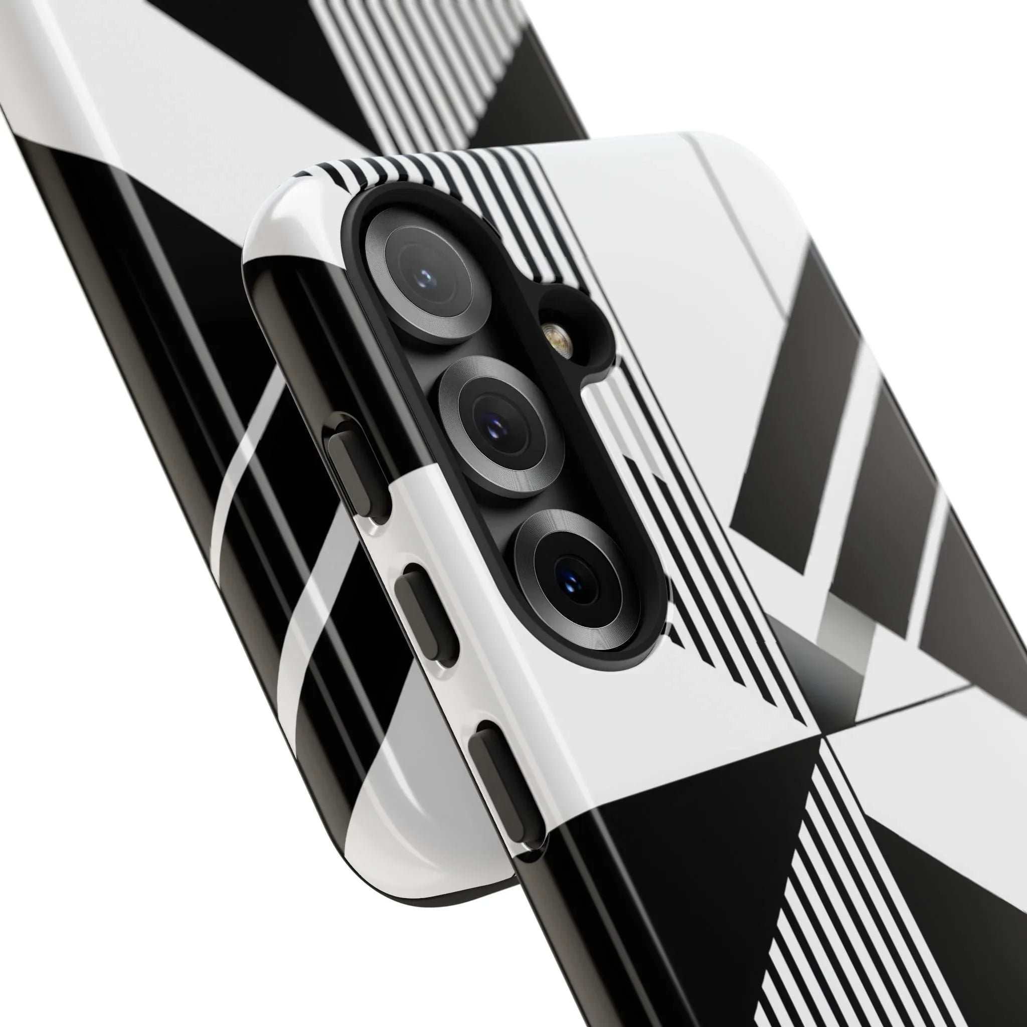 Monochrome Tough Phone Case for iPhone 11-16 and Galaxy S20–S25 - KARARMDESIGN
